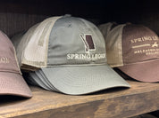 Alabama Turkey Feather Platinum Unstructured Meshback Hat - Olive/Khaki