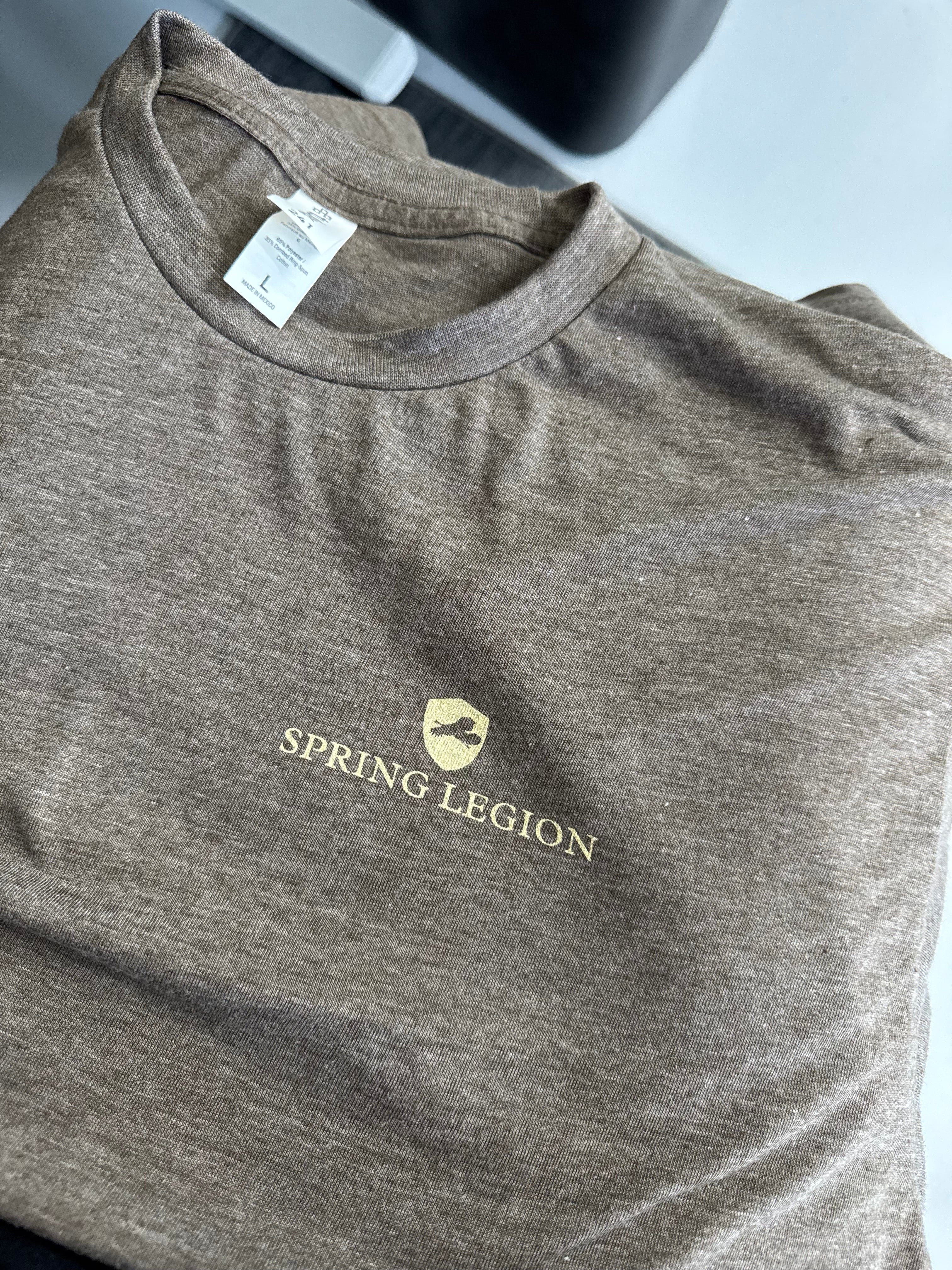 Classic Logo Ultralight Tee Shirt - Heather Brown