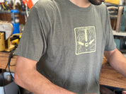 Topo Track Lightweight Tee - Military Green