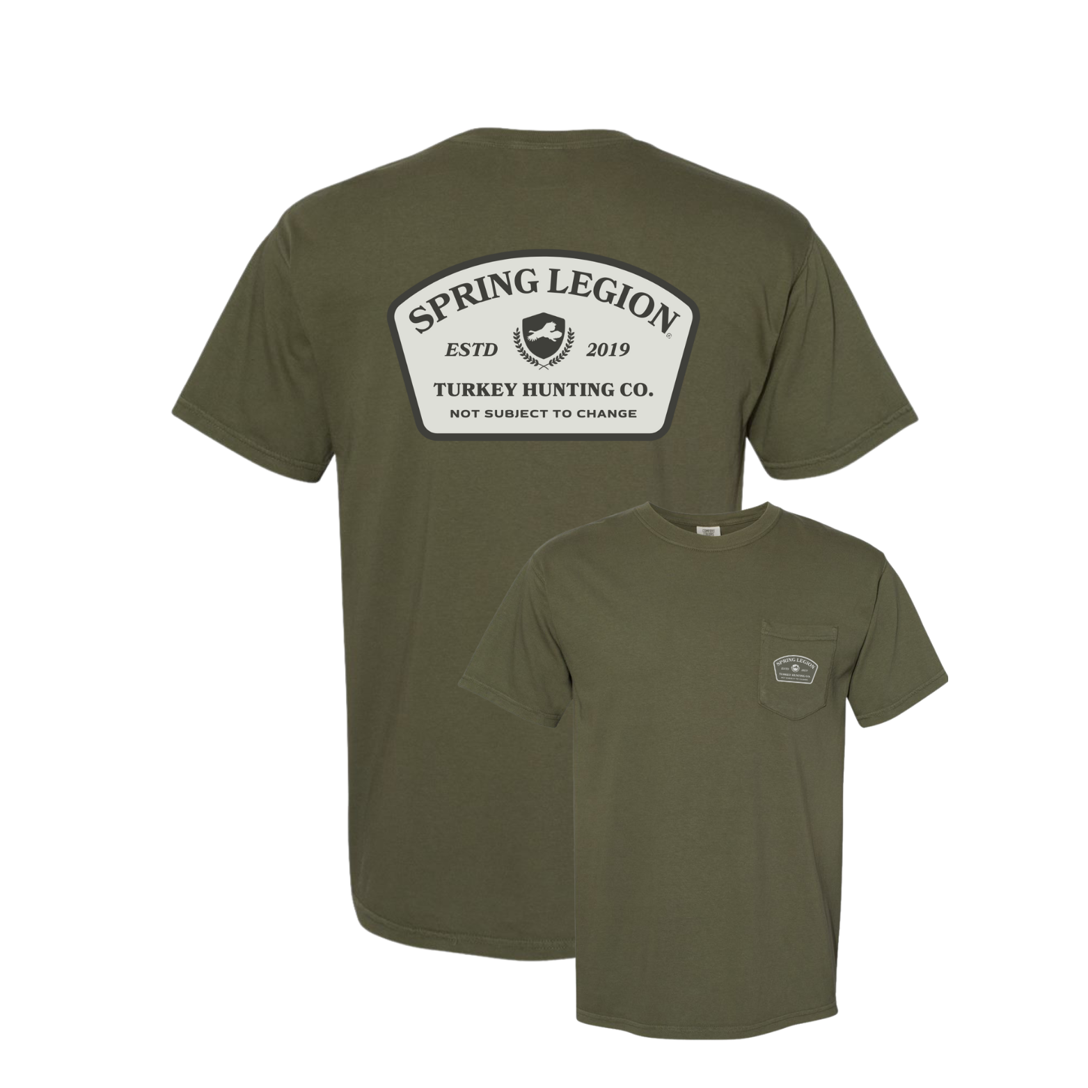 Emblem Patch Pocket Tee - Sage