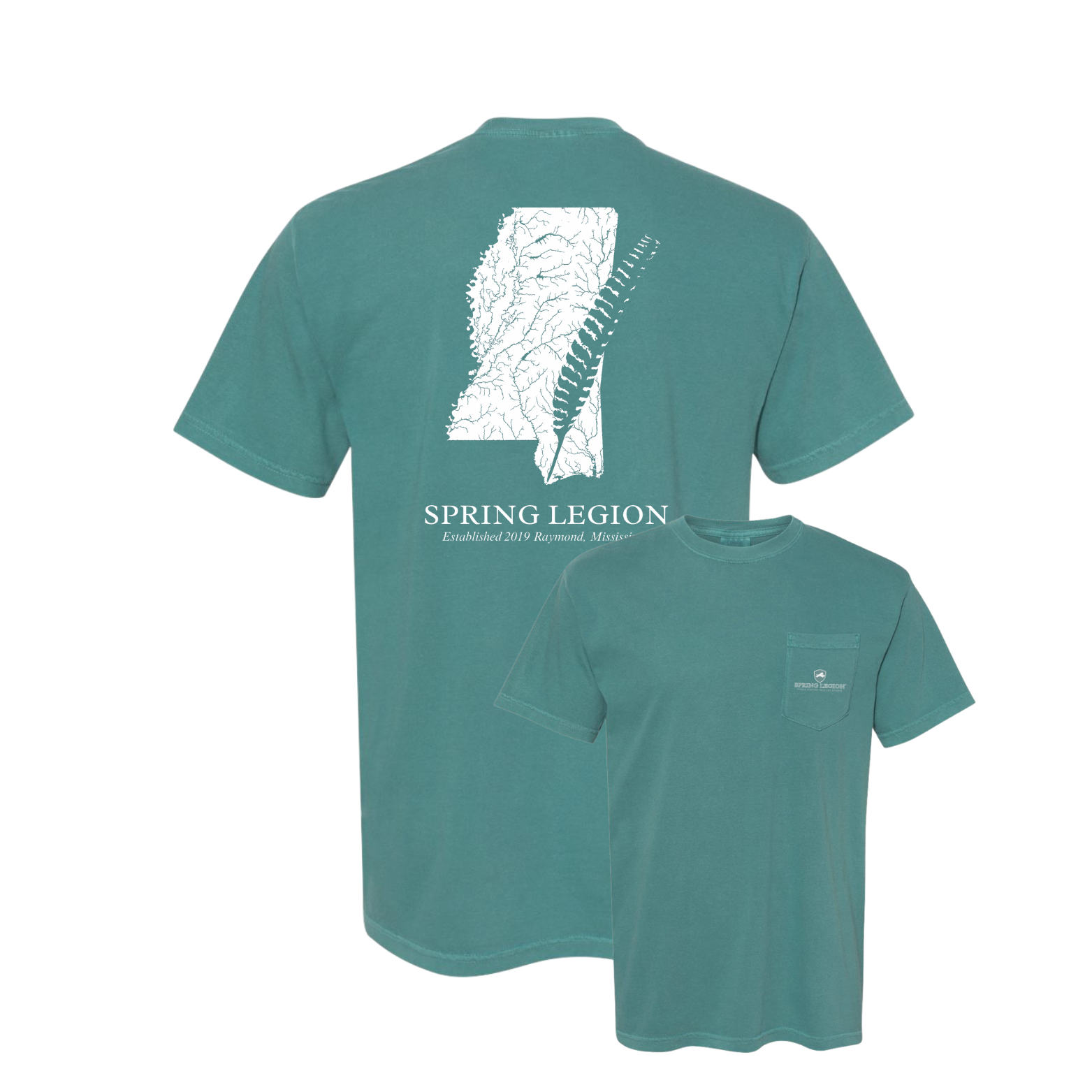 Mississippi Pocket Tee - Emerald