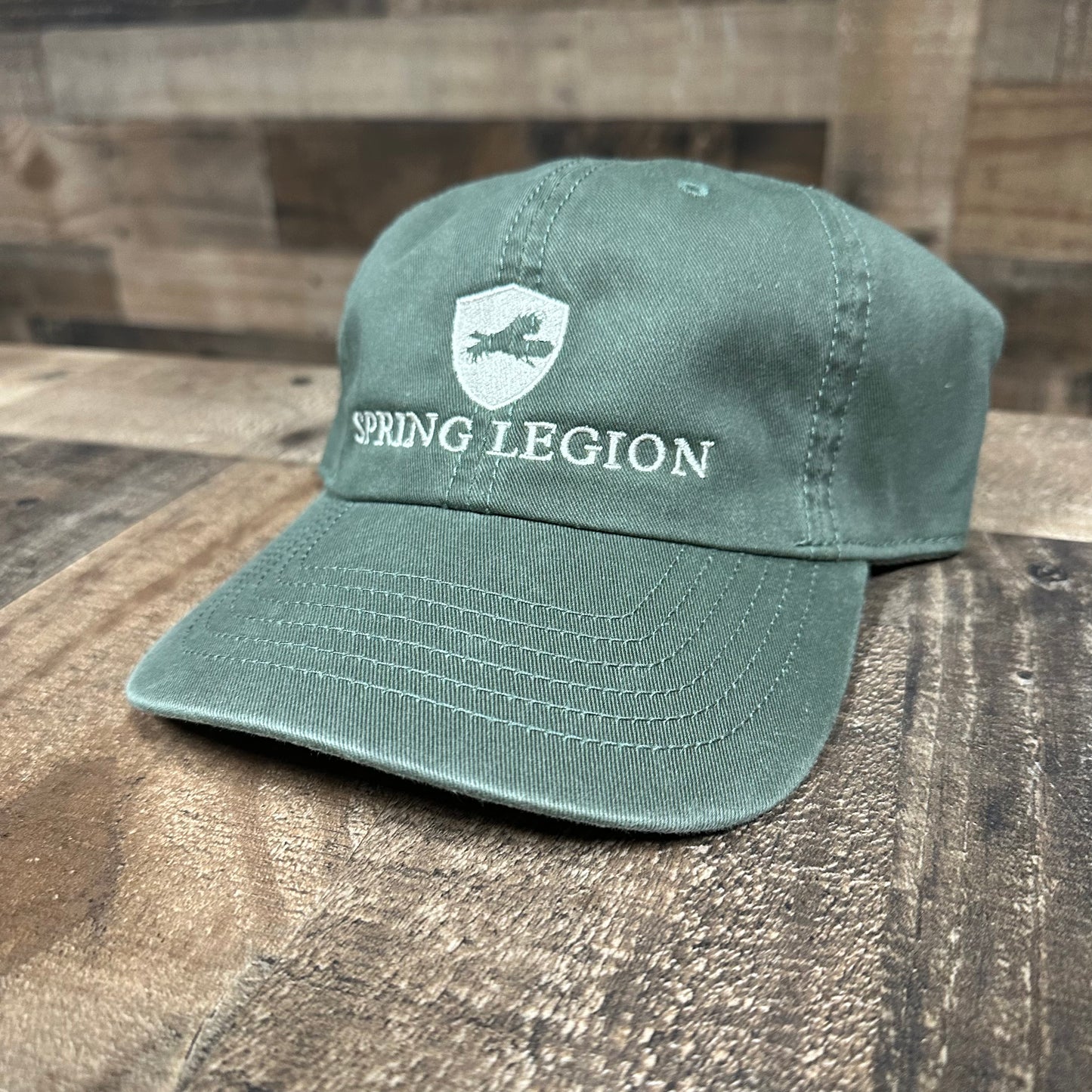 Spring Legion Logo Hat - Green/Light Gold