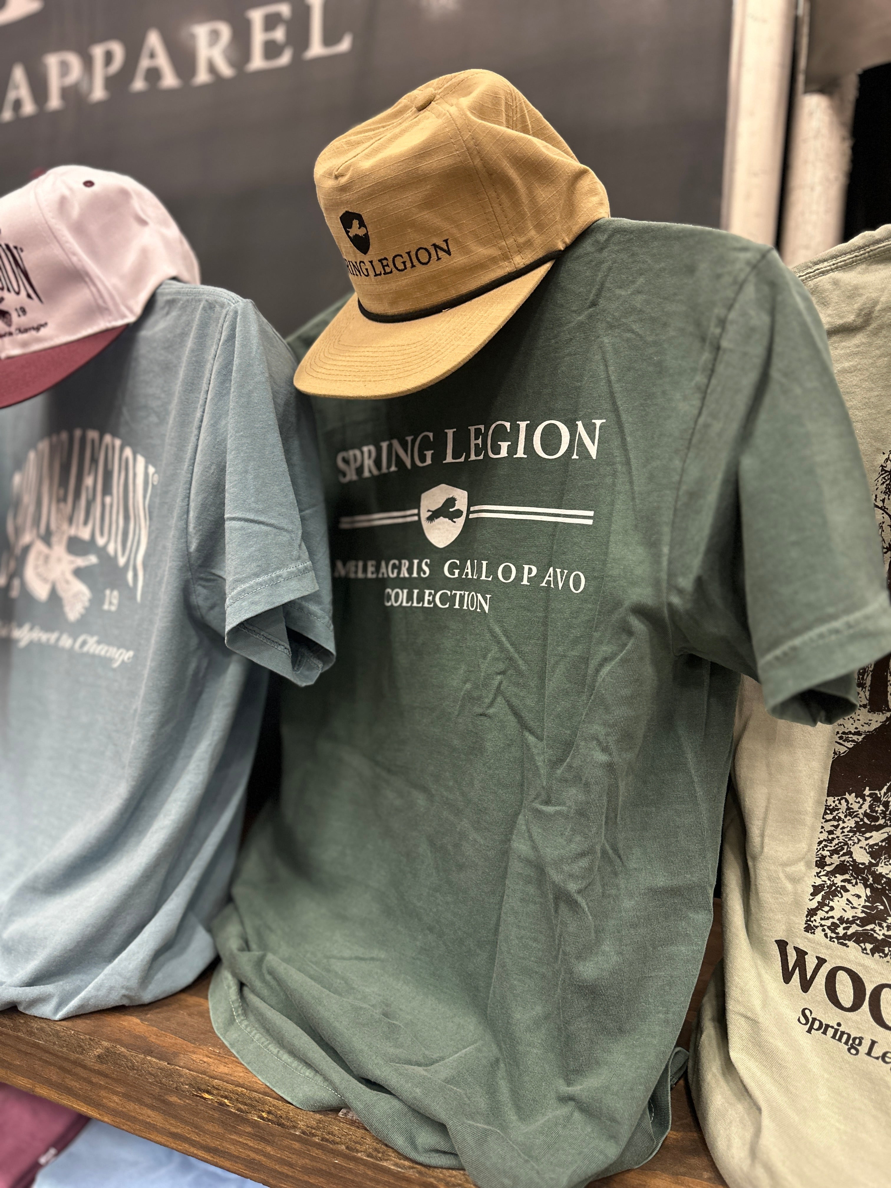 Spring Legion Meleagris Gallopavo Collection Pocket Tee - Blue Spruce