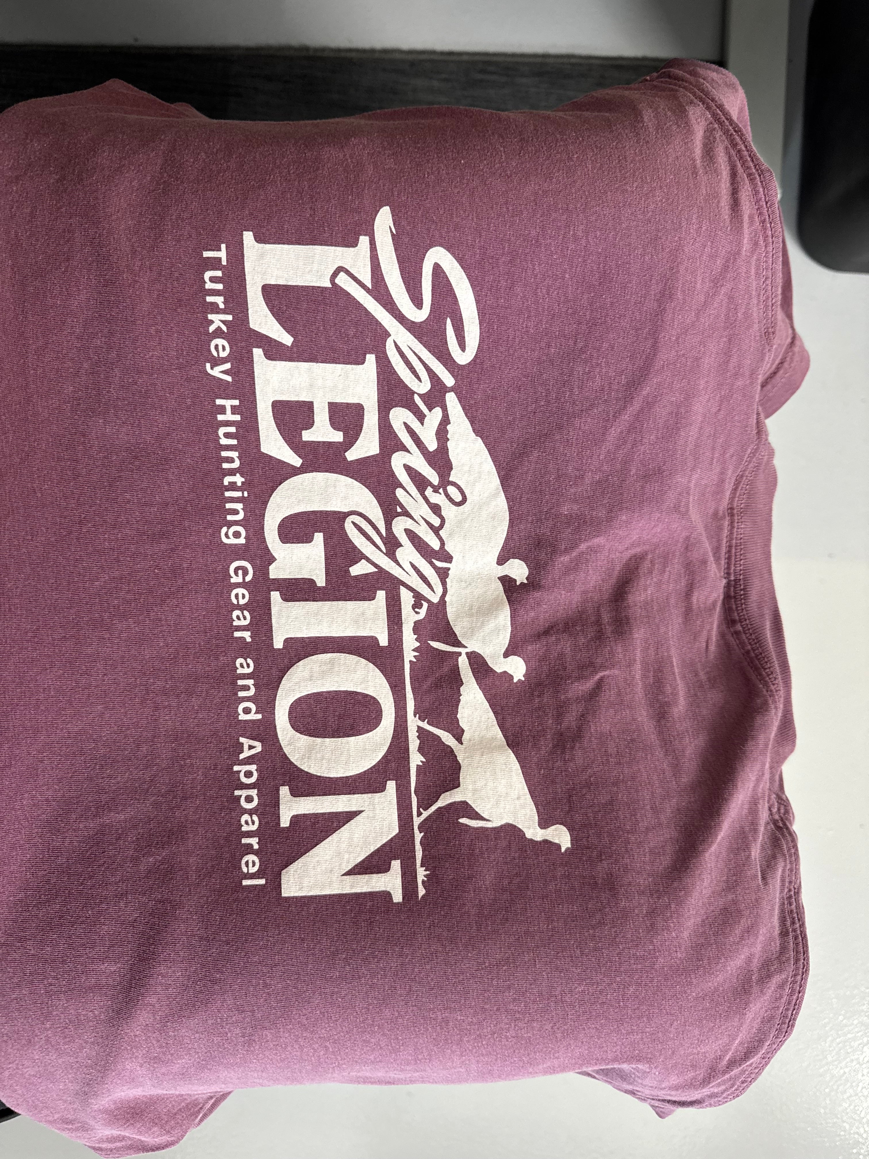 Walking Turkeys Pocket Tee Shirt - Berry