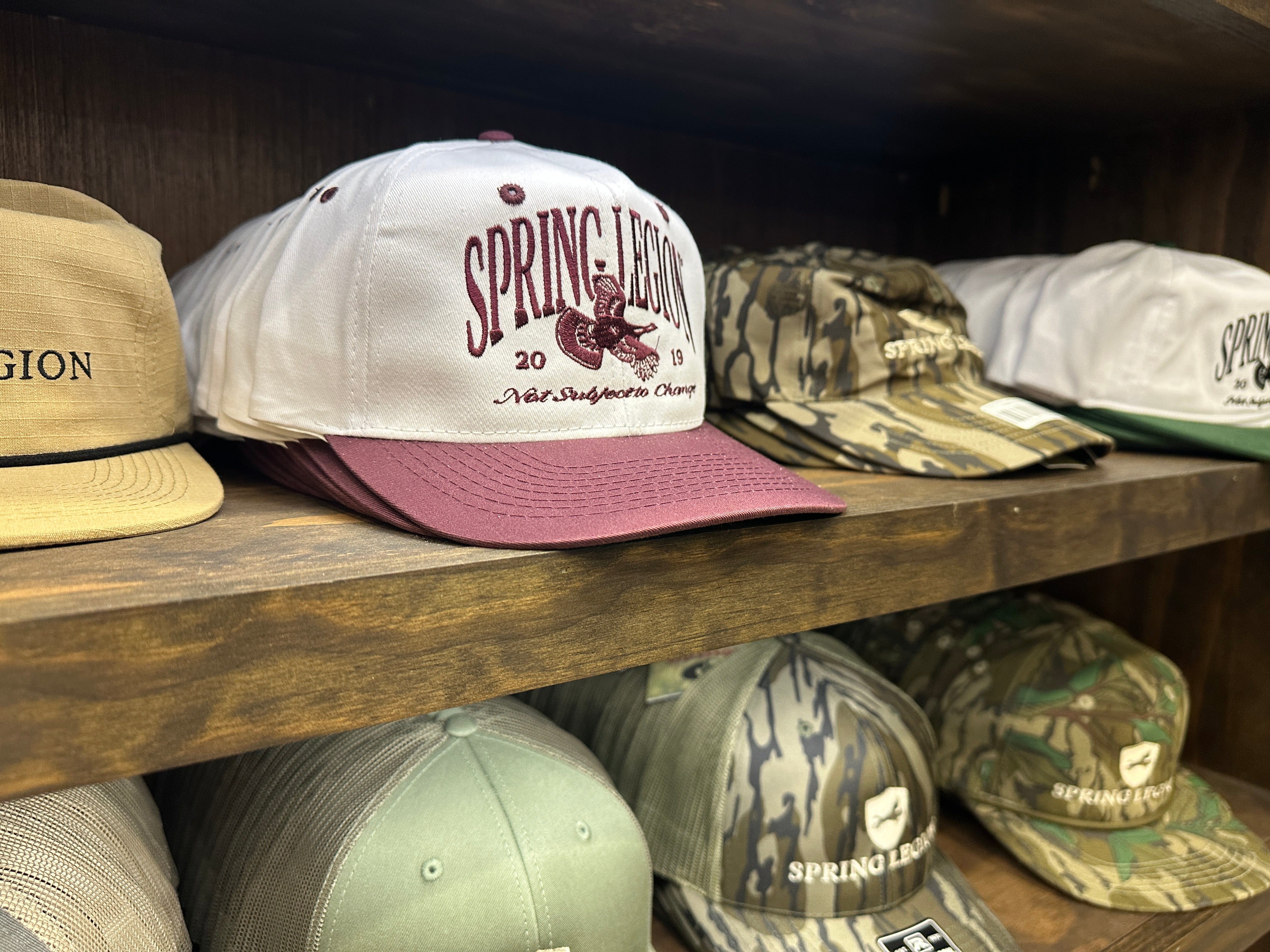 Deadstock Logo Throwback Hat - Maroon/White