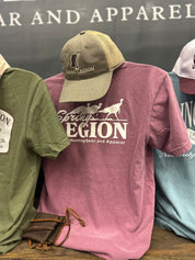 Walking Turkeys Pocket Tee Shirt - Berry