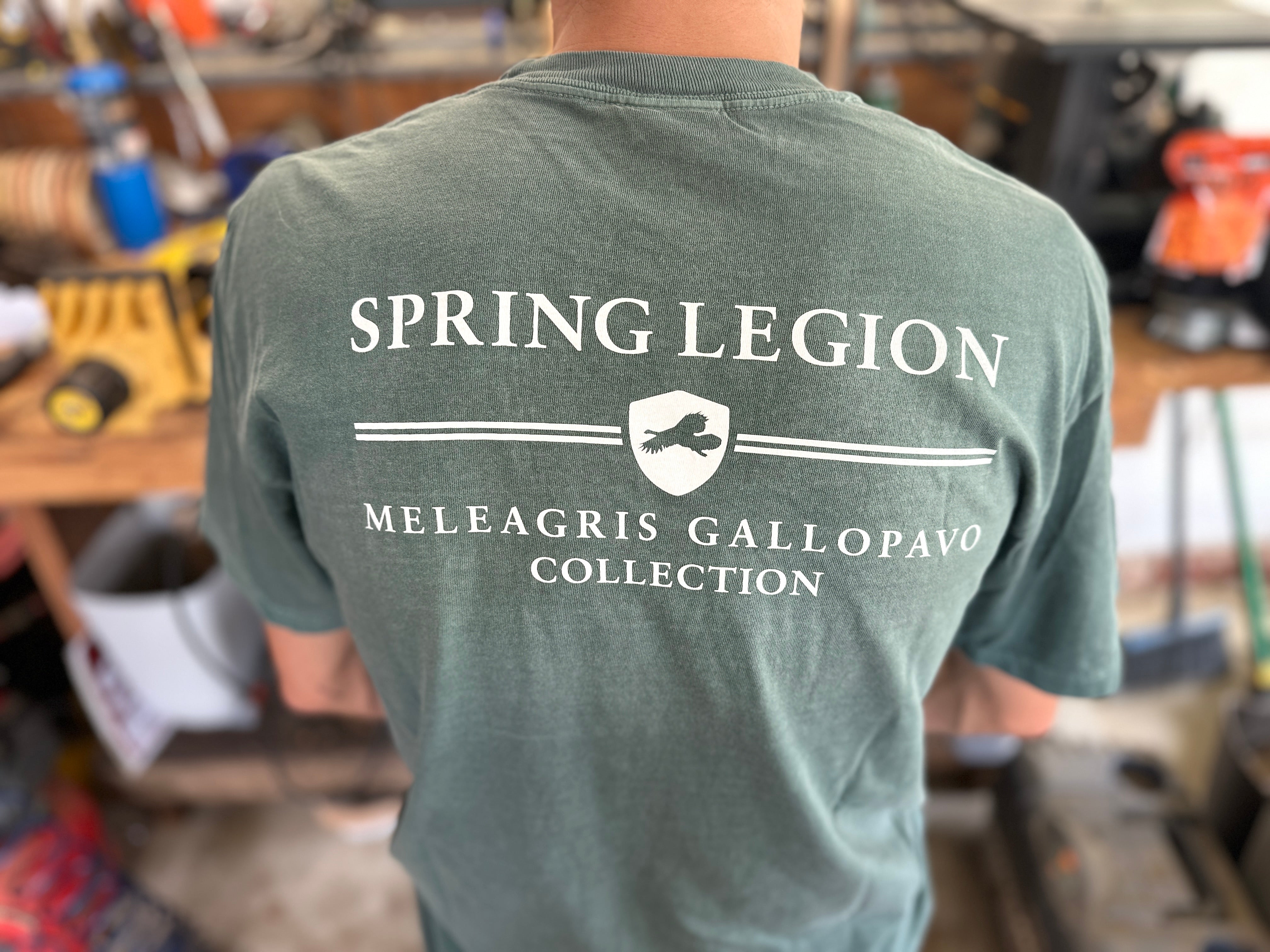 Spring Legion Meleagris Gallopavo Collection Pocket Tee - Blue Spruce