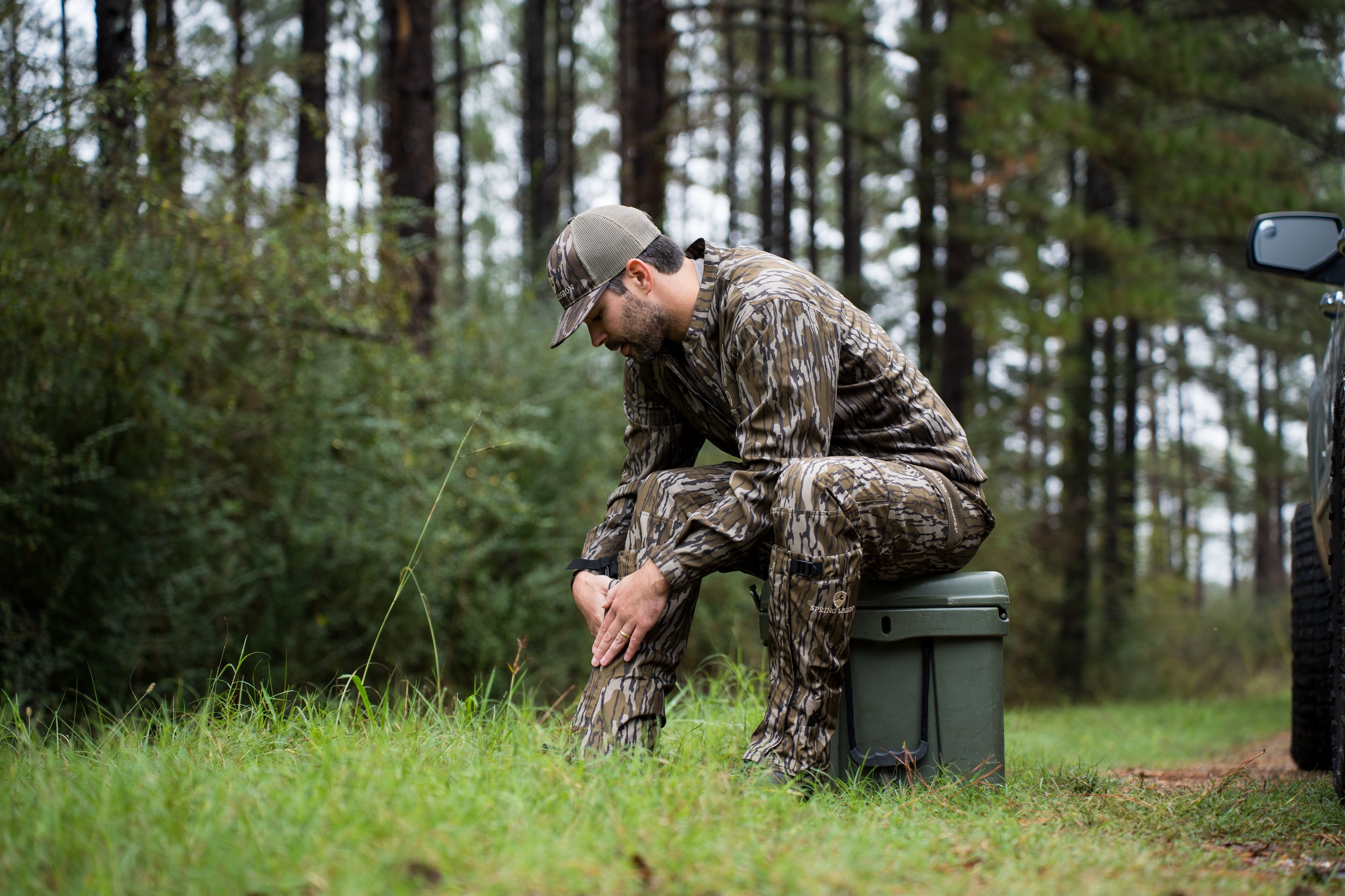 Spring Legion Lightweight Turkey Hunting Jacket - Mossy Oak Original Bottomland