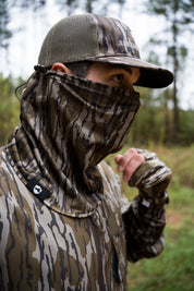 Spring Legion Turkey Hunting Loose-Fit Half Mask - Mossy Oak Original Bottomland