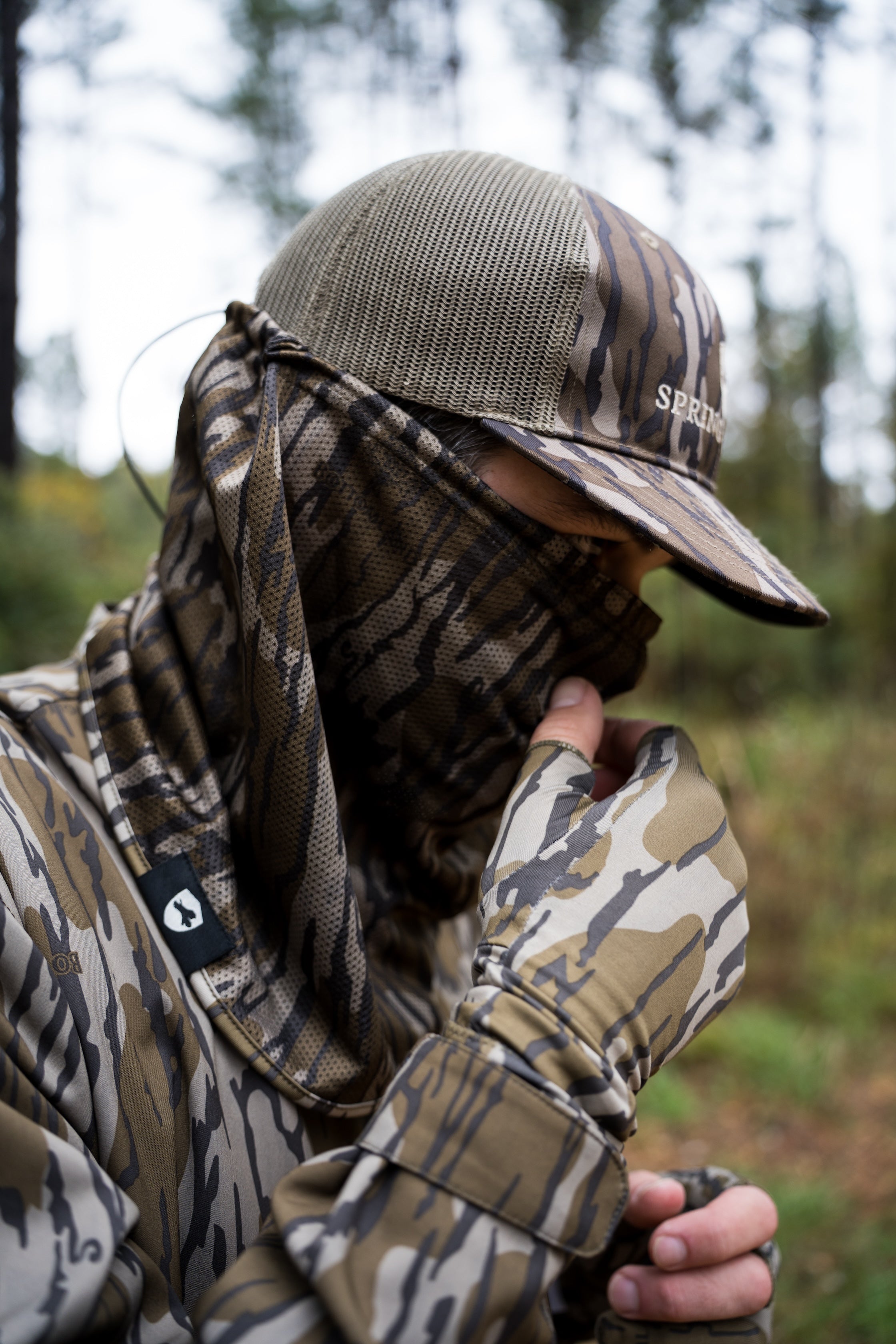 Spring Legion Turkey Hunting Loose-Fit Half Mask - Mossy Oak Original Bottomland