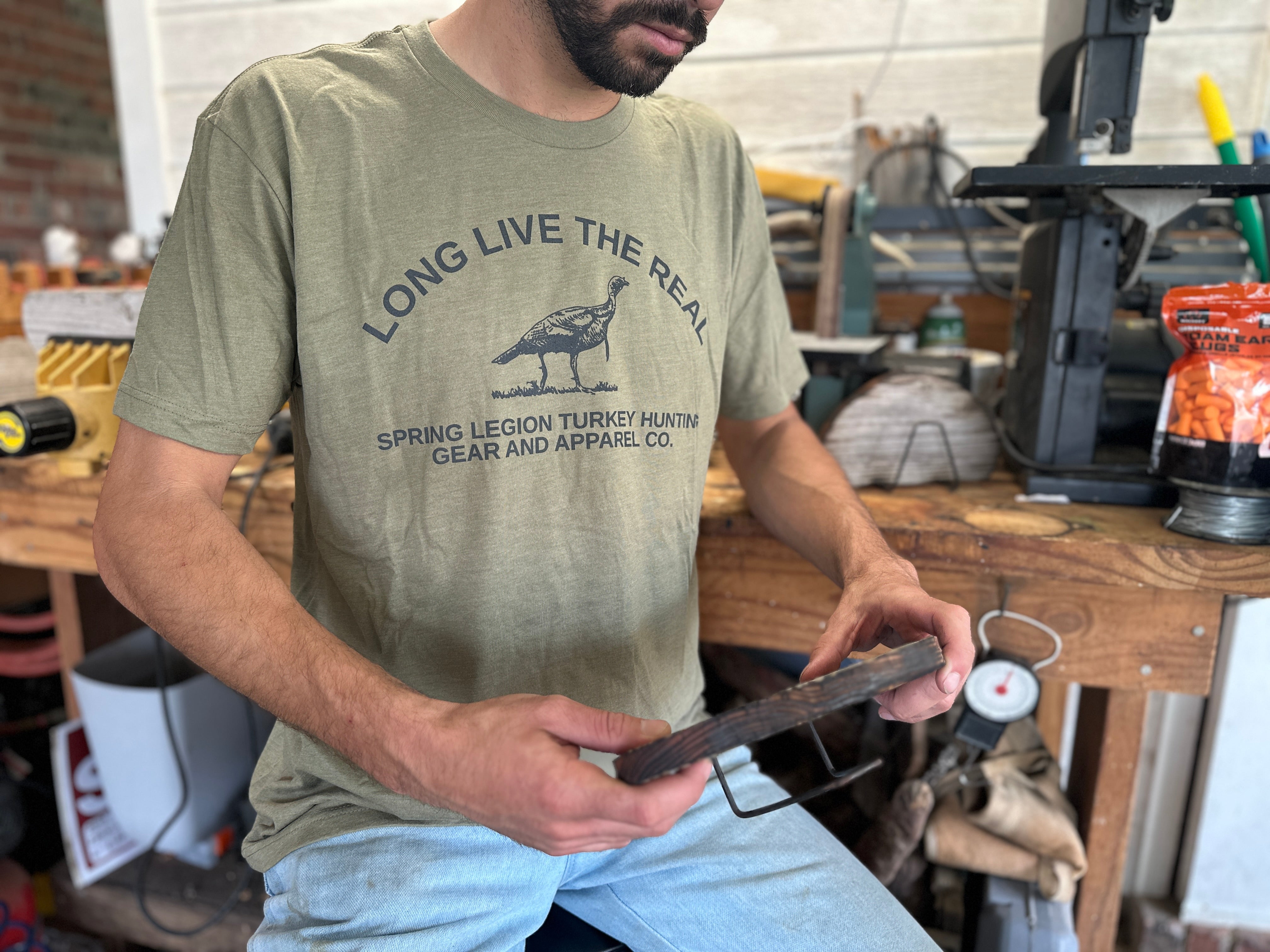 Long Live the Real Triblend Tee - Light Olive