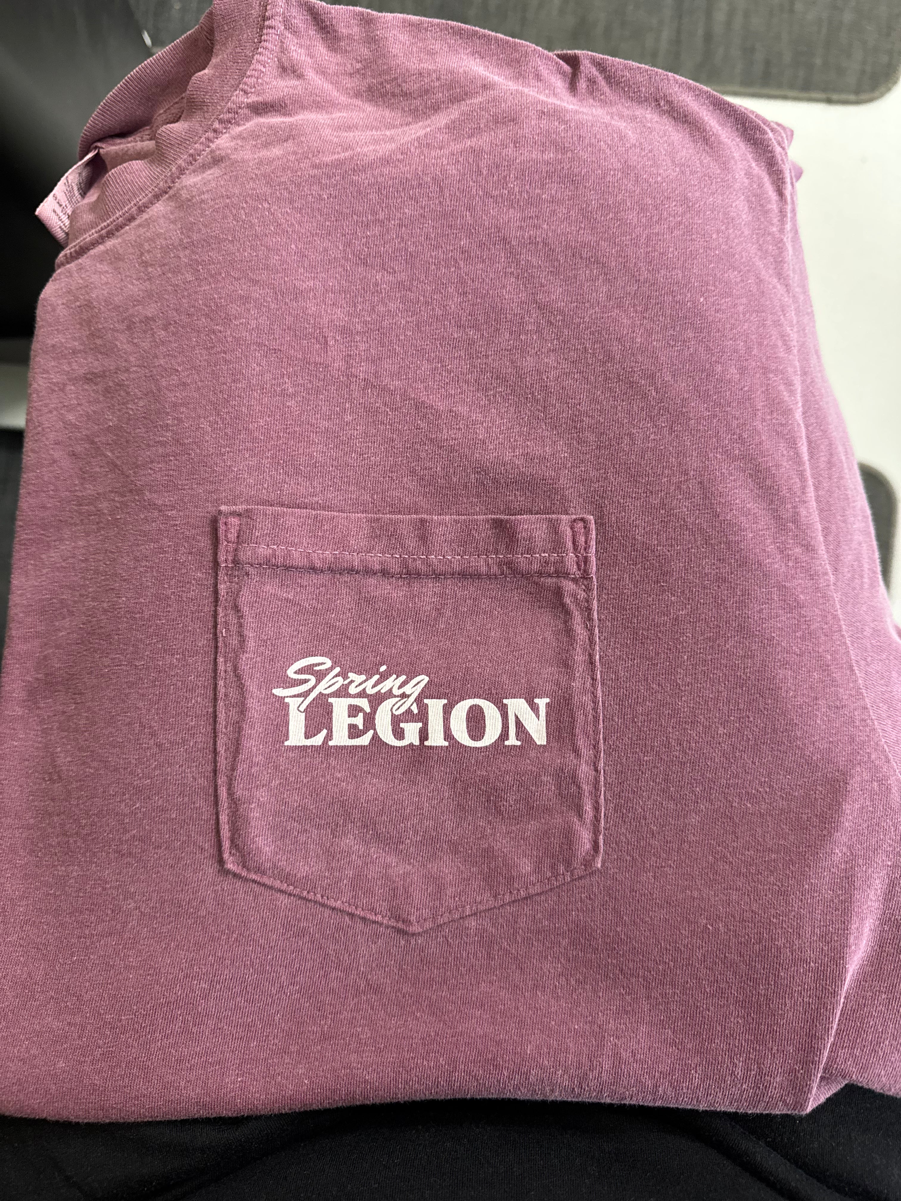 Walking Turkeys Pocket Tee Shirt - Berry