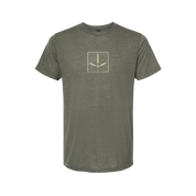 Topo Track Lightweight Tee - Military Green
