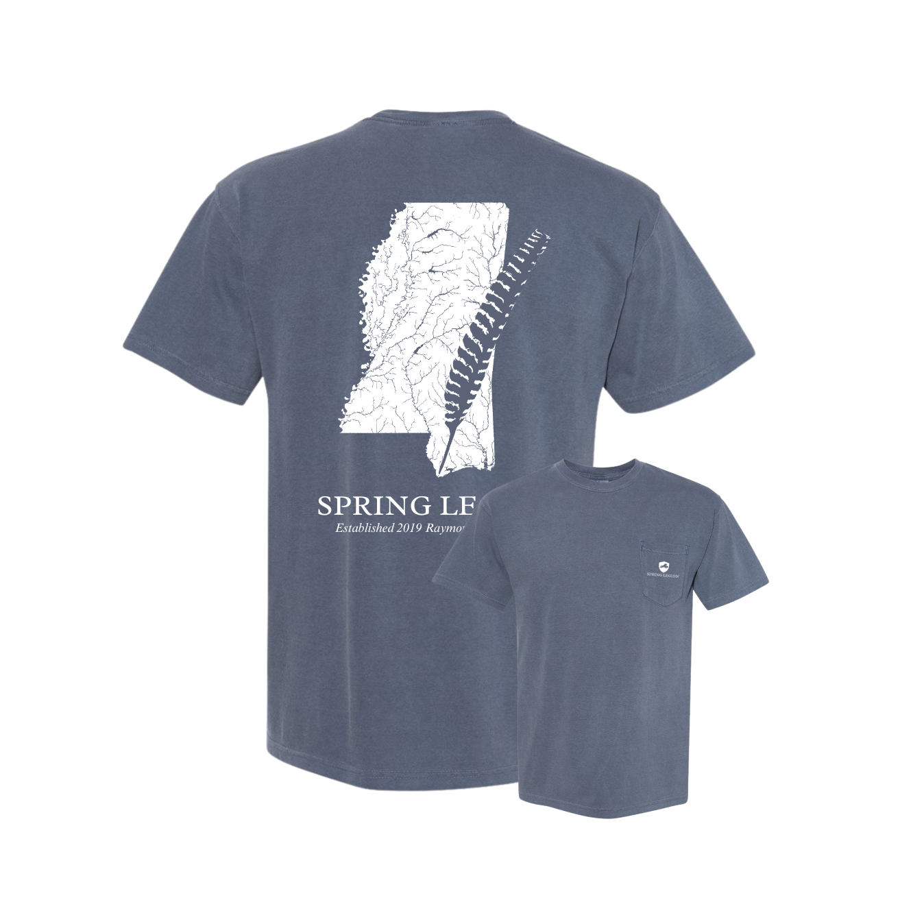 Mississippi Pocket Tee - Faded Navy