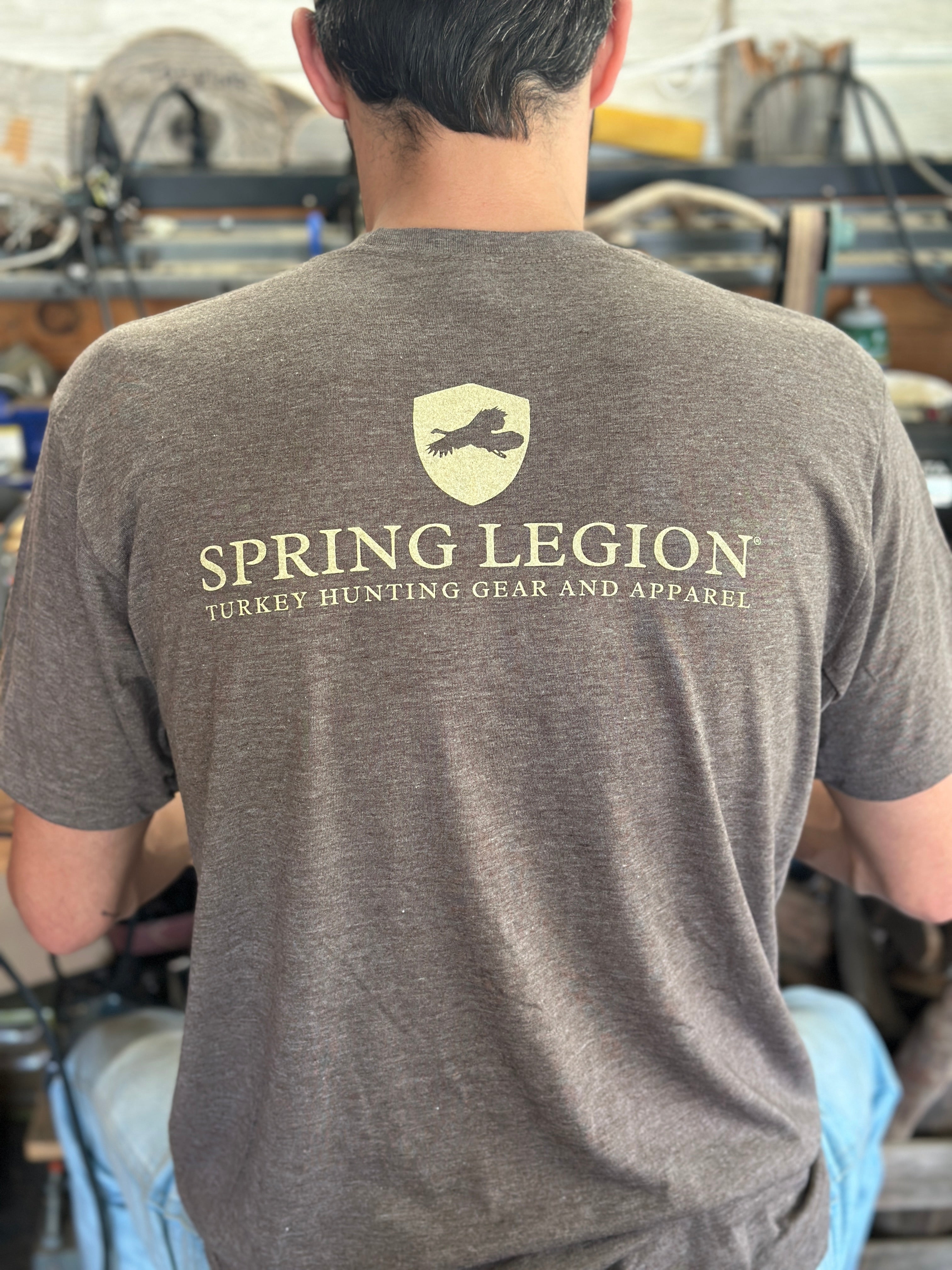 Classic Logo Lightweight Tee - Heather Brown