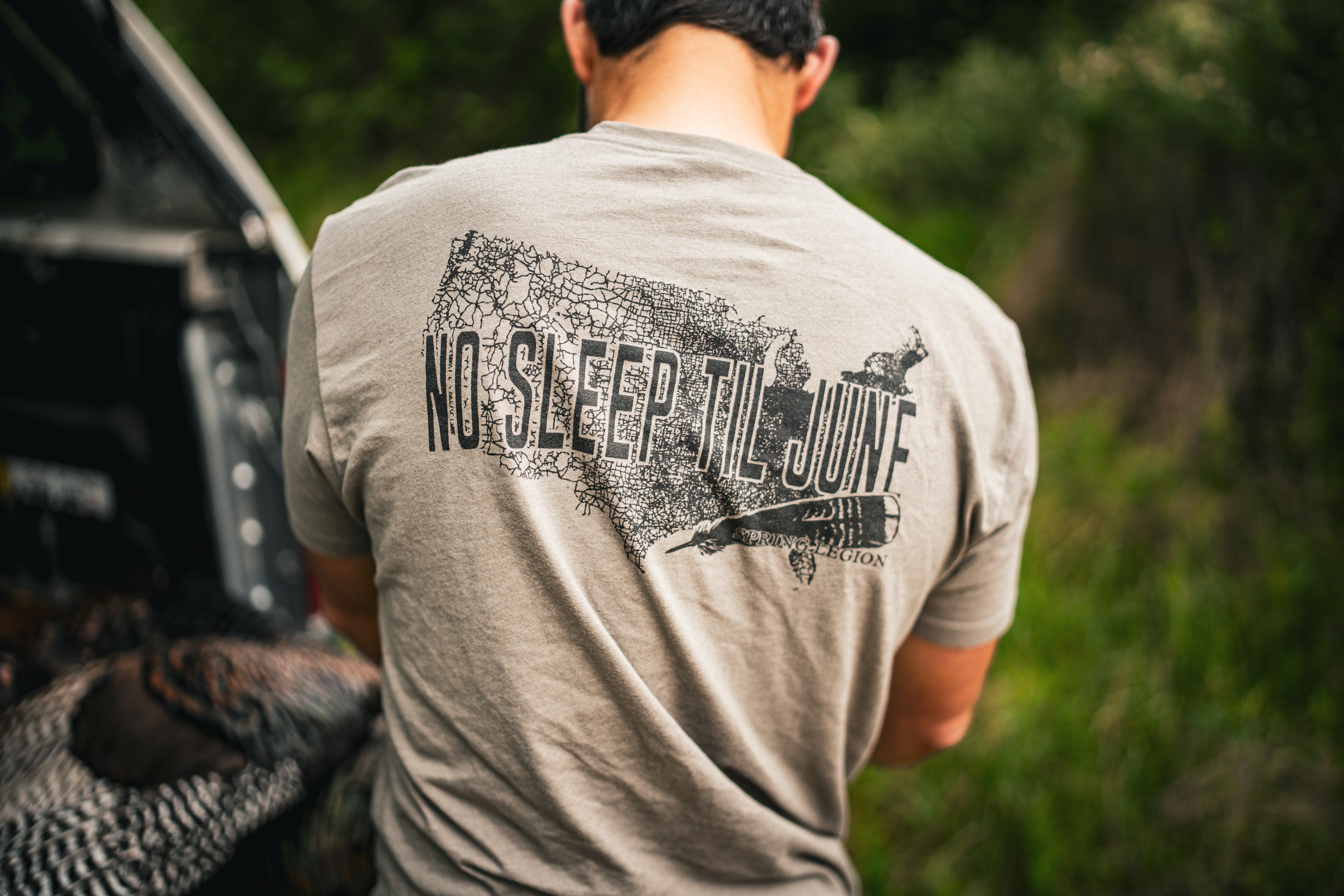 No Sleep til June Pocket Tee - Khaki – Spring Legion