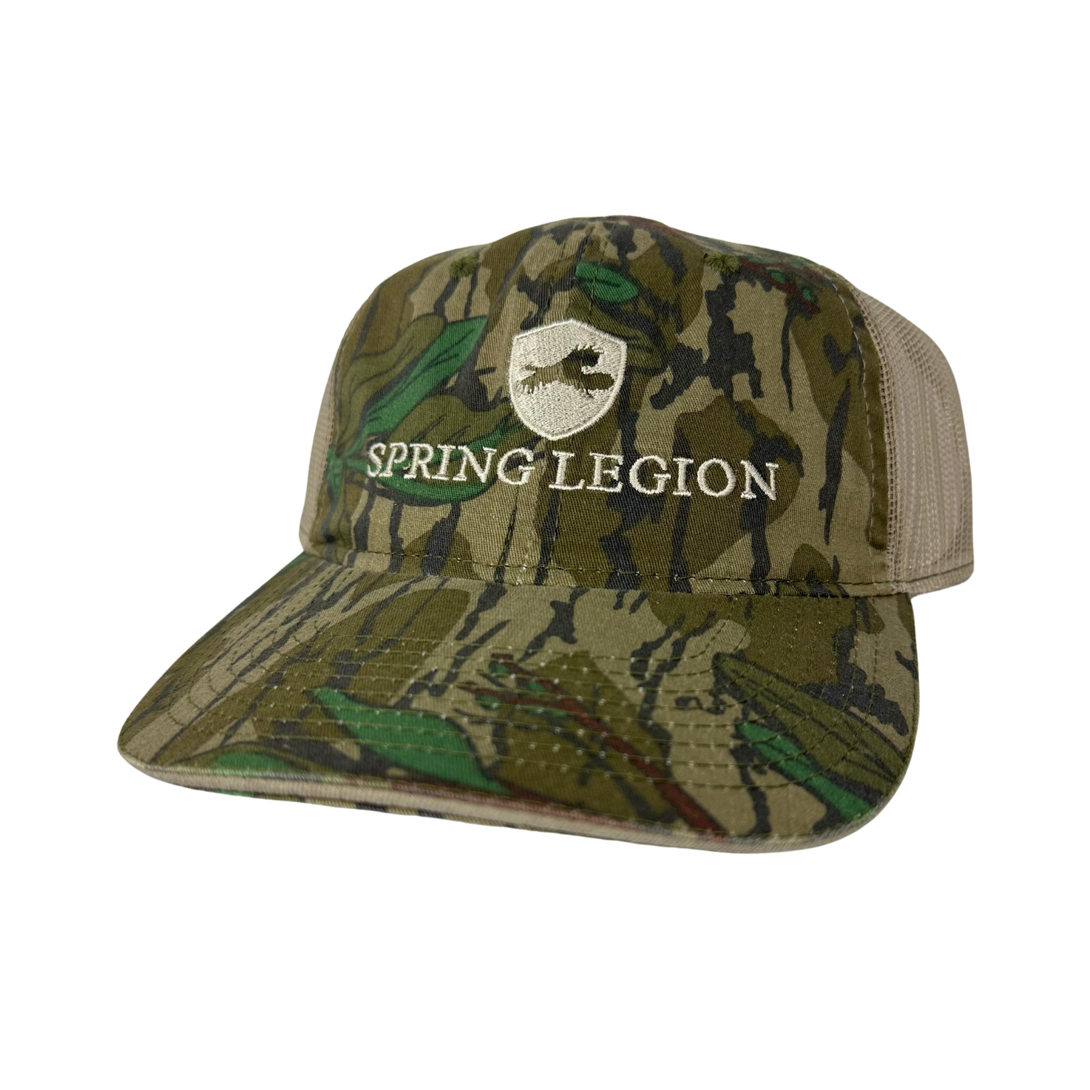 Unstructured Meshback Hat - Greenleaf/Khaki