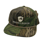 Full foliage rope hat, mossy oak foliage hat, lost hat full foliage, full foliage goat rope, full foliage turkey hat, turkey hunting hat, spring legion hat