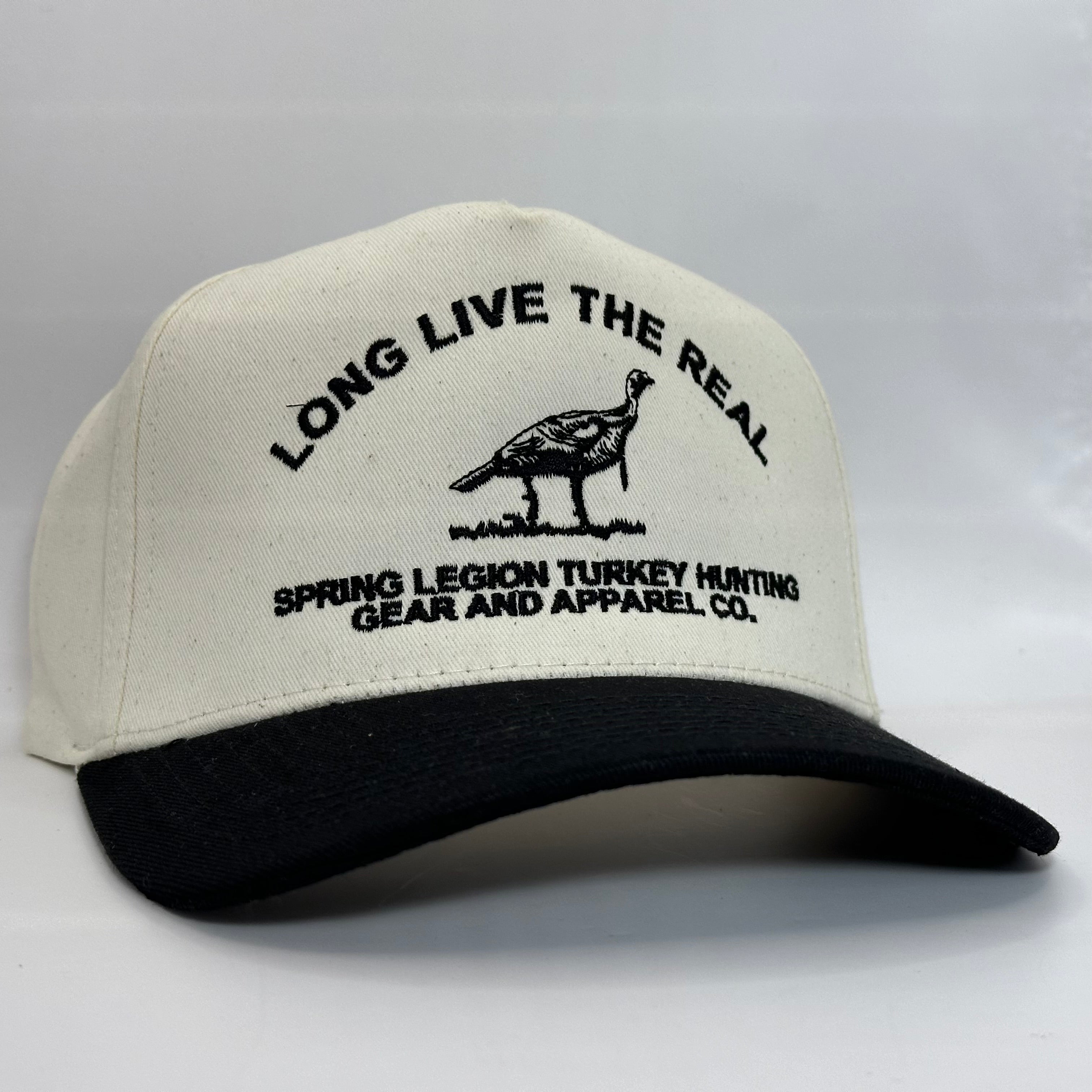 Long Live The Real Five-Panel Hat - Black/Natural