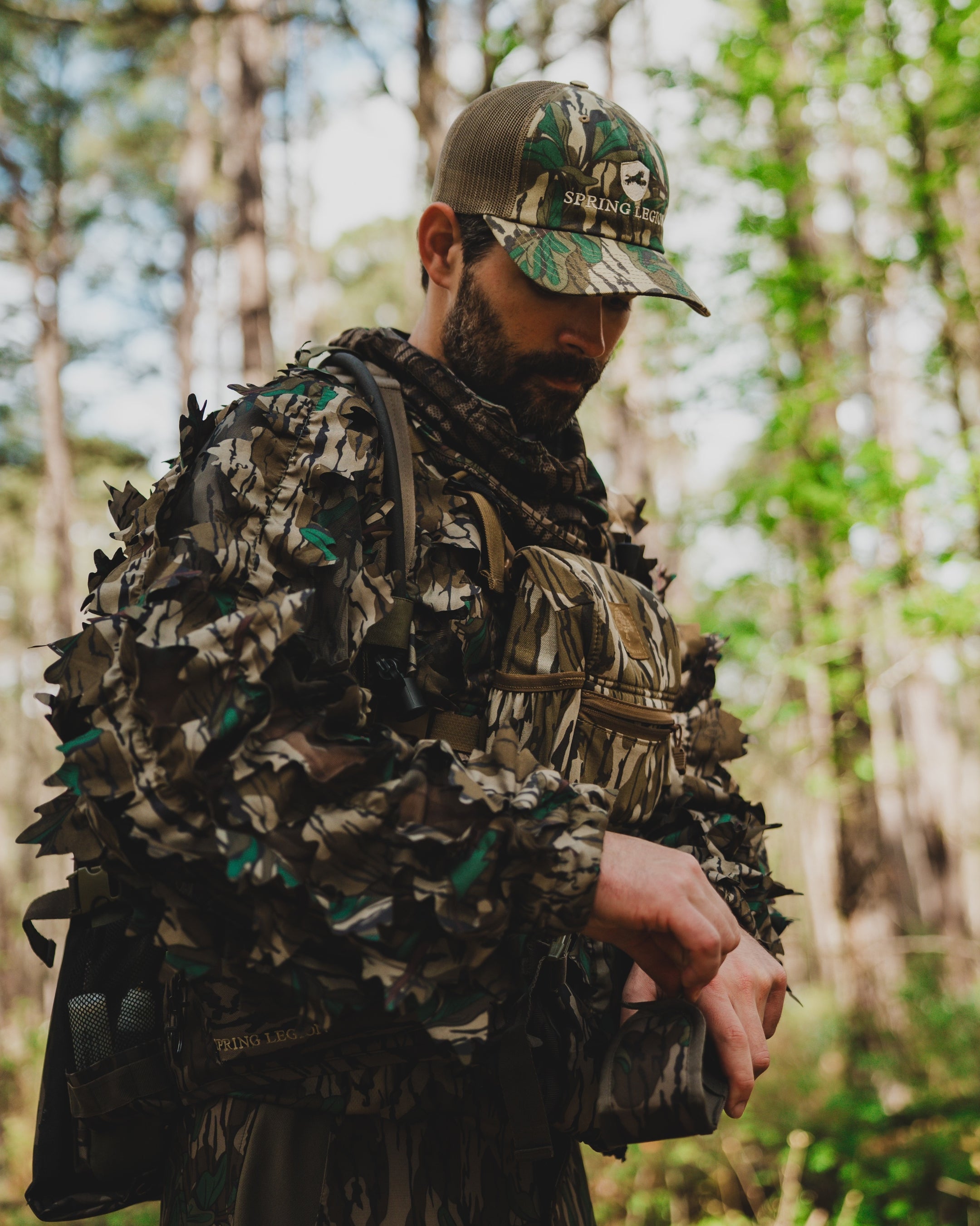 Spring Legion Unstructured Meshback Hat - Mossy Oak Greenleaf