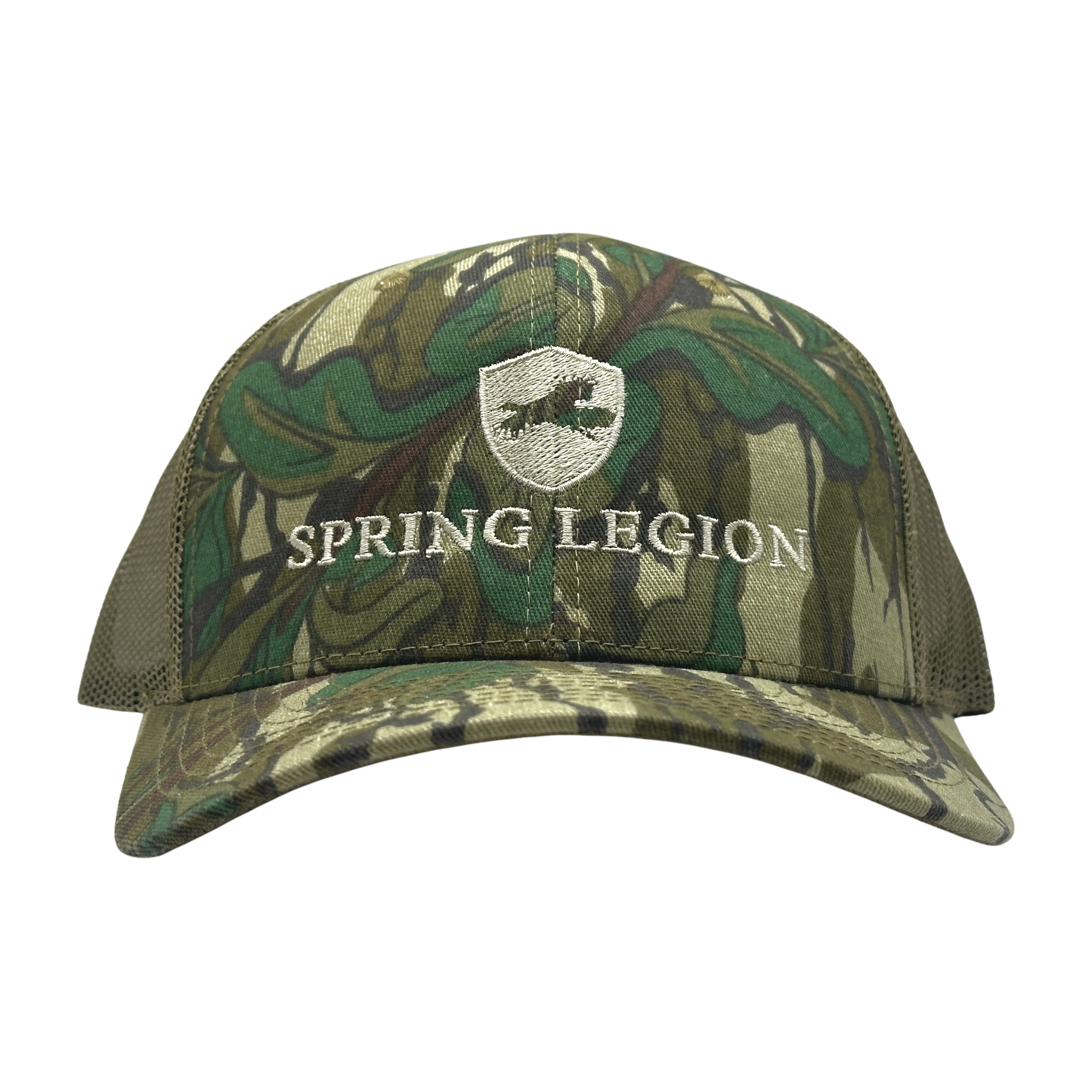 Structured Meshback Logo Hat - Mossy Oak Greenleaf