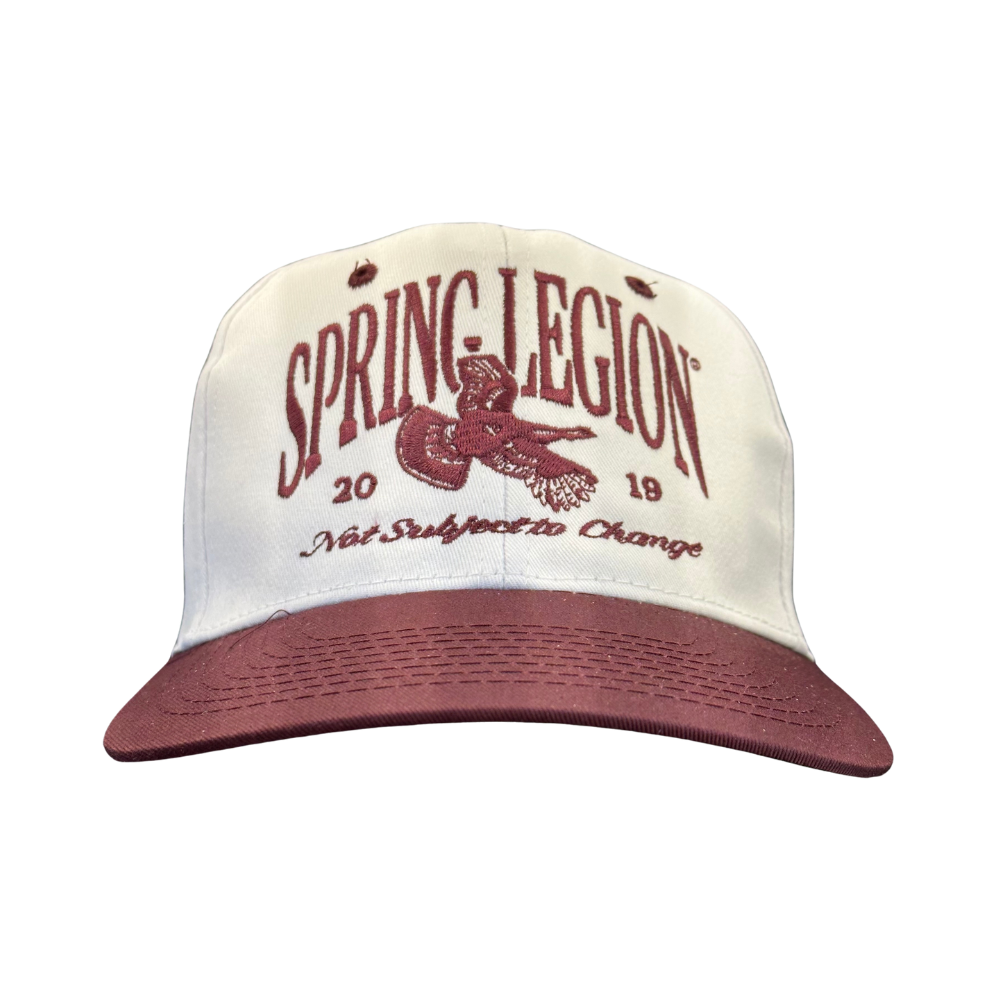 Deadstock Logo Throwback Hat - Maroon/White