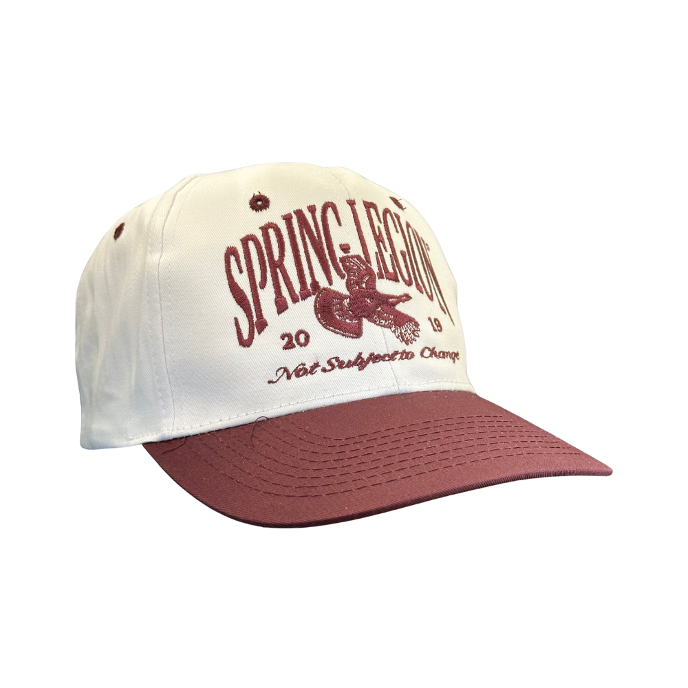 Deadstock Logo Throwback Hat - Maroon/White