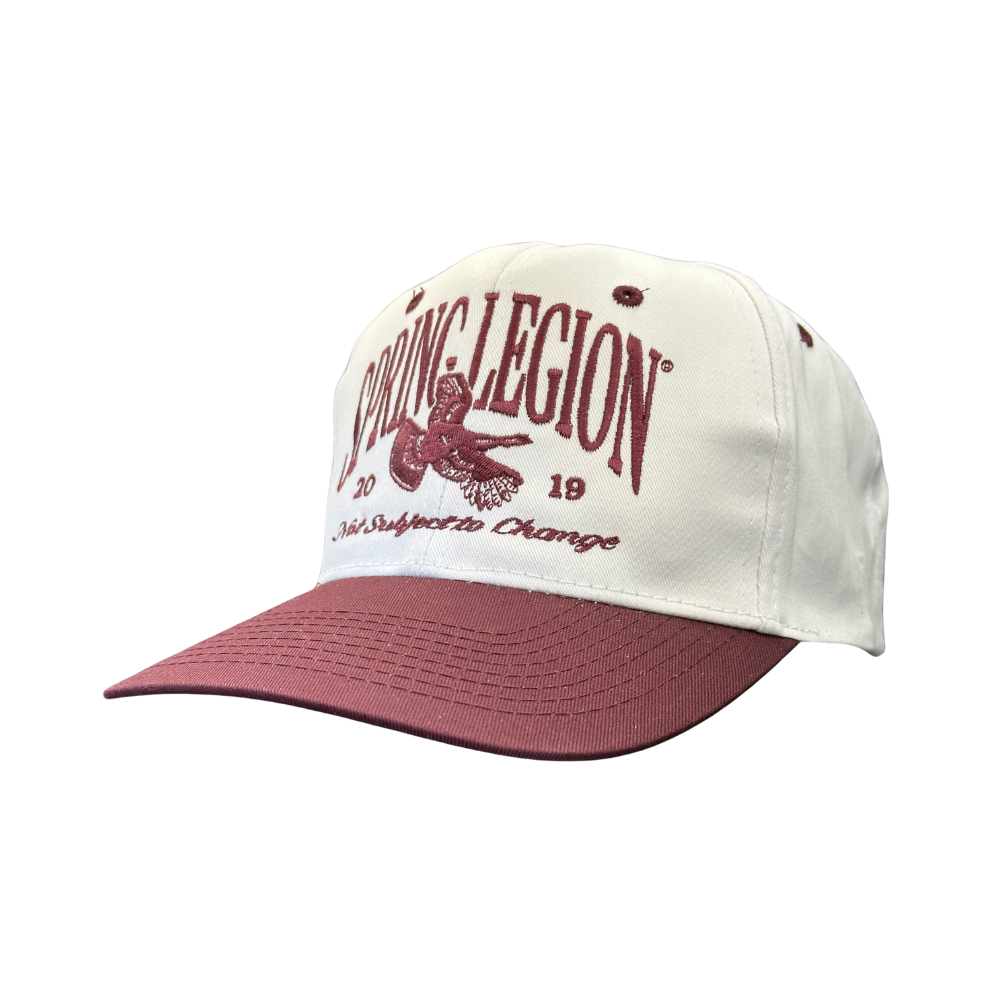 Deadstock Logo Throwback Hat - Maroon/White