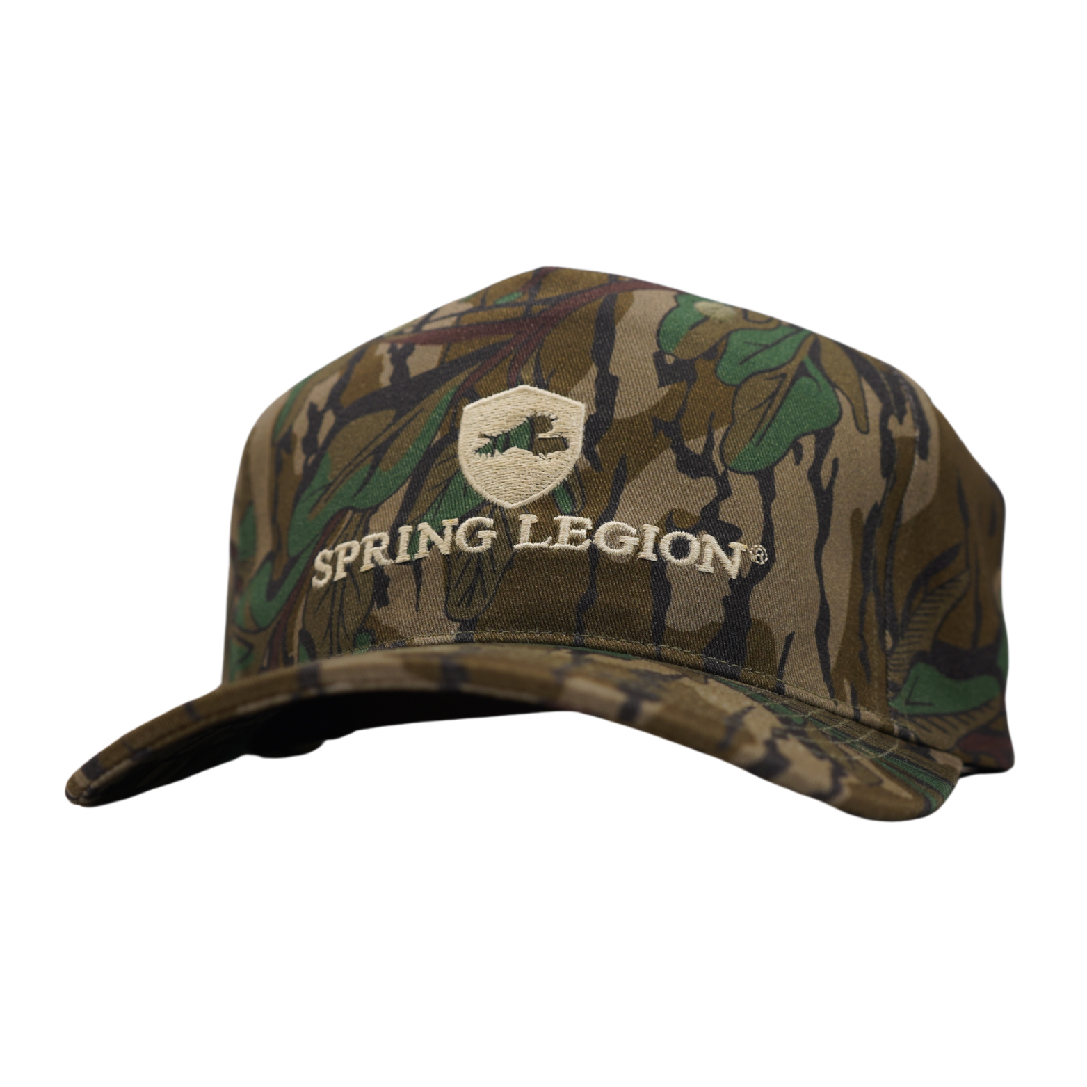 Spring Legion 5-Panel Cotton Hat - Mossy Oak Greenleaf