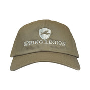Leather Strap Canvas Cotton Hat - Dirt Brown