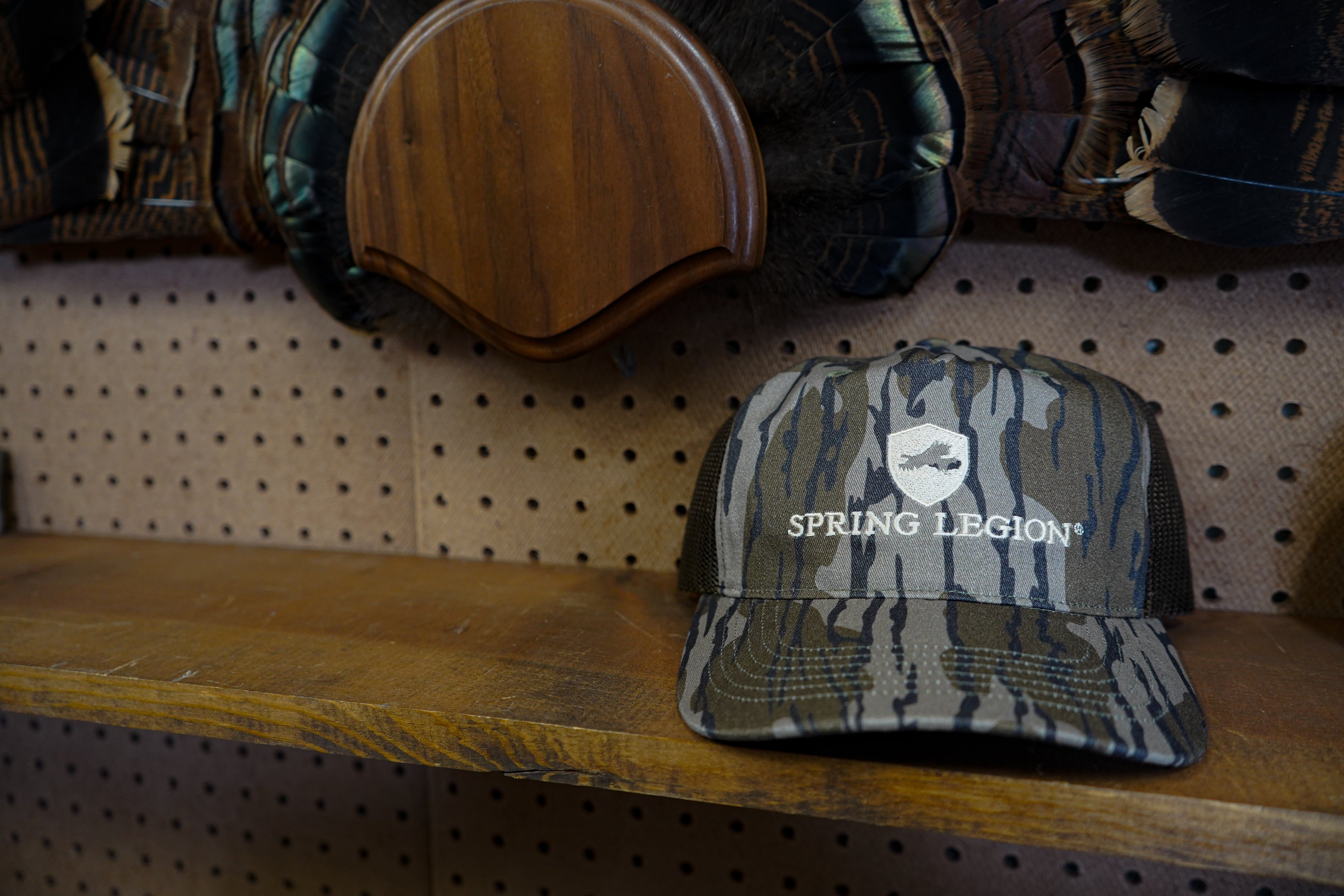 Spring Legion 5-Panel Mesh Back Hunting Hat - Mossy Oak Original Bottomland