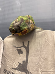 Leather Strap Canvas Cotton Hat - Mossy Oak Full Foliage