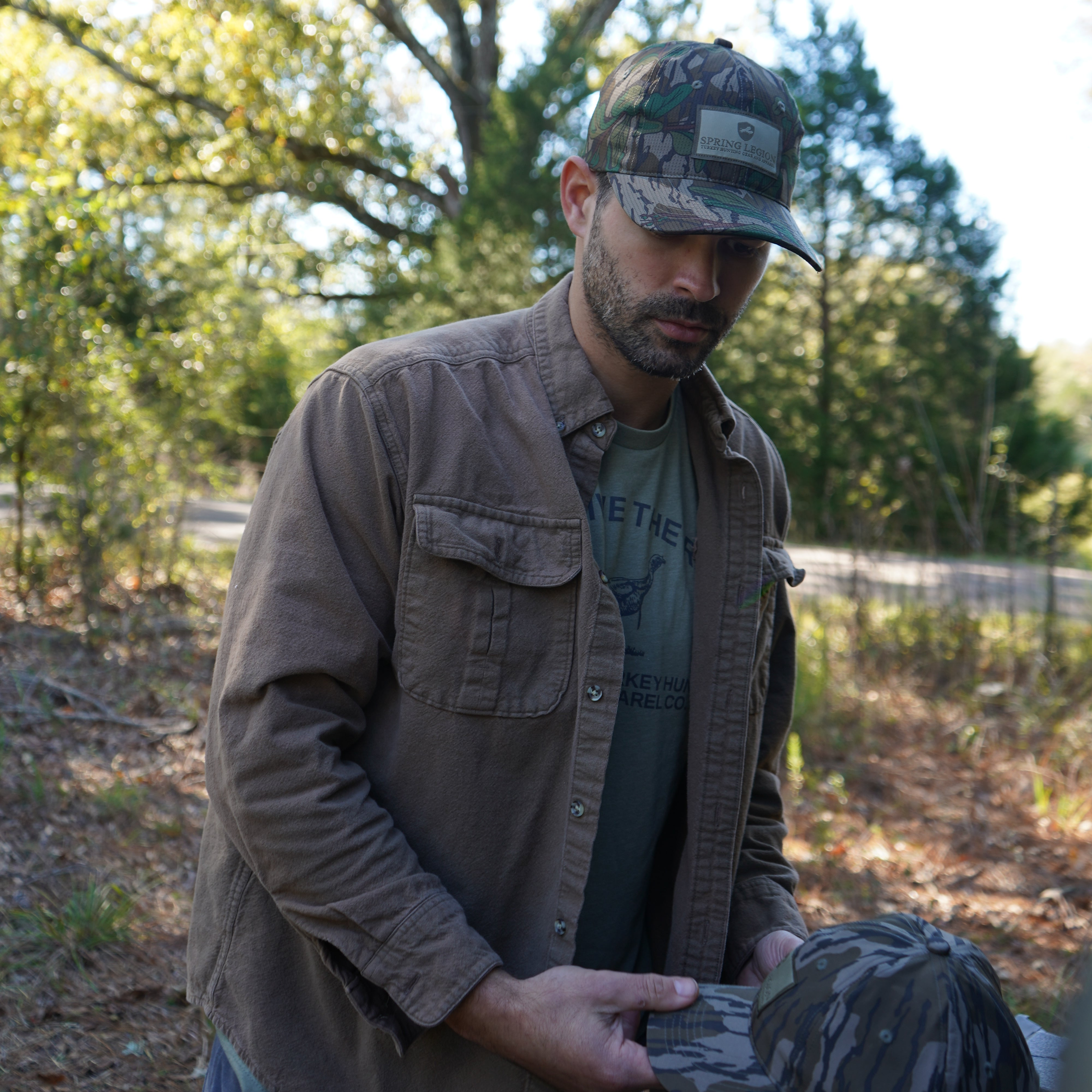 Woven Label Stretch Hat - Breathable Greenleaf