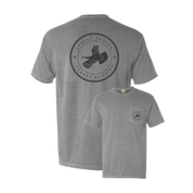 Circle Logo Flying Turkey Pocket Tee Shirt - Light Grey