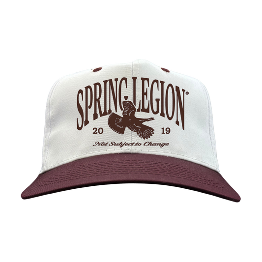 Deadstock Logo Throwback Hat - Maroon/White