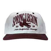 Deadstock Logo Throwback Hat - Maroon/White