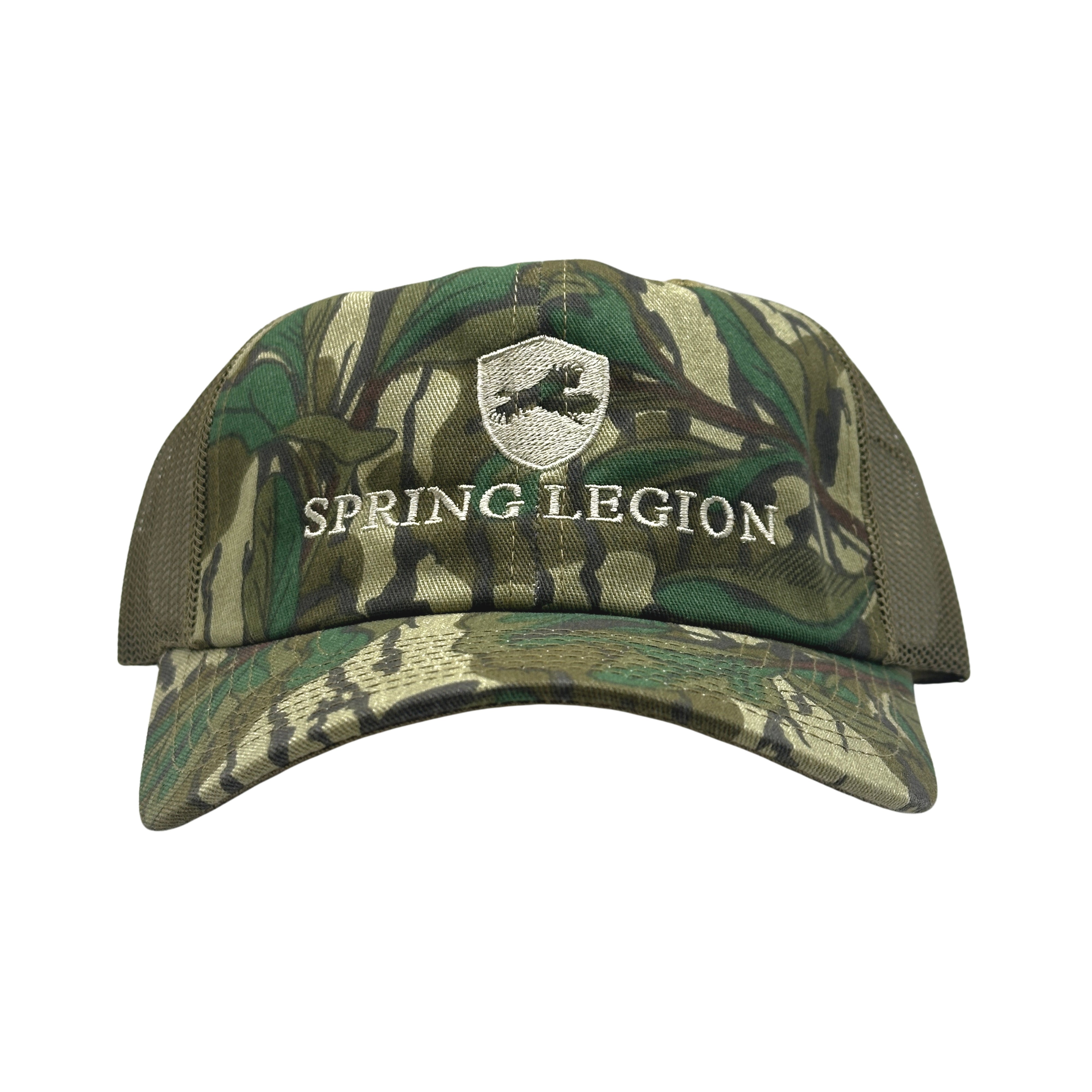 Spring Legion Unstructured Meshback Hat - Mossy Oak Greenleaf