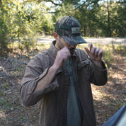 Woven Label Stretch Hat - Breathable Greenleaf