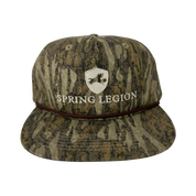 spring legion, mossy oak hat, original, bottomland, green leaf, greenleaf, rope, hunting, lost, Richardson, outdoor, pinhoti, public, old school, vintage, chene, sitka, turkey, deer, duck, waterfowl