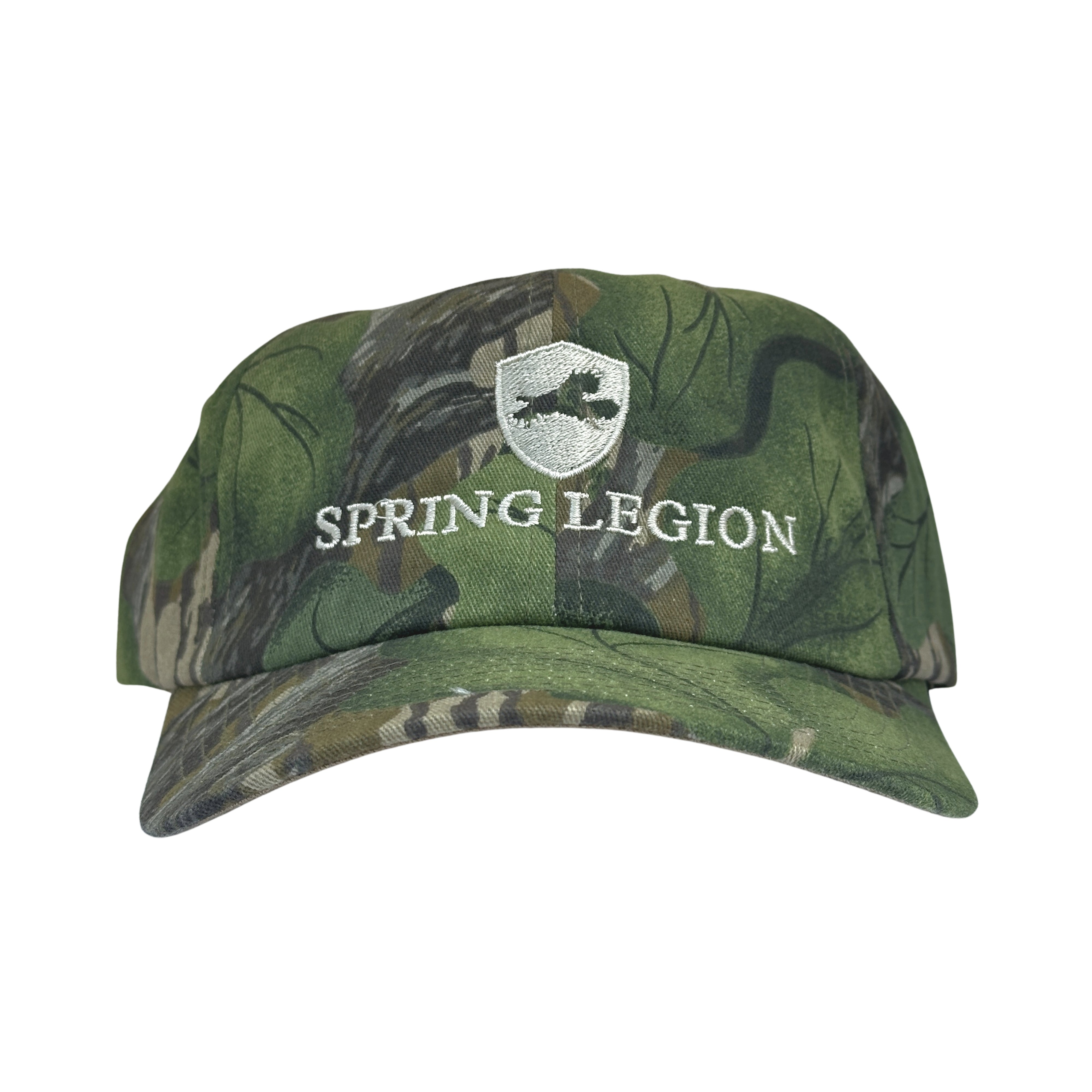 Leather Strap Canvas Cotton Hat - Mossy Oak Full Foliage – Spring