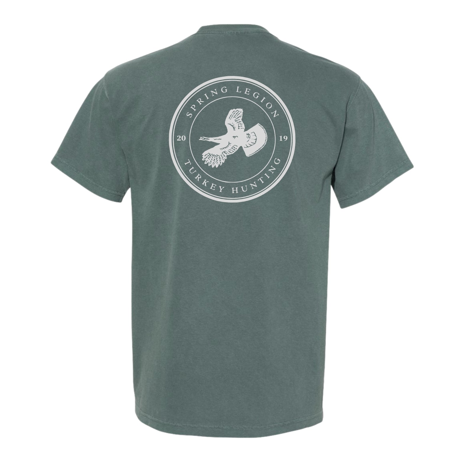 Circle Turkey Pocket Tee - Blue Spruce