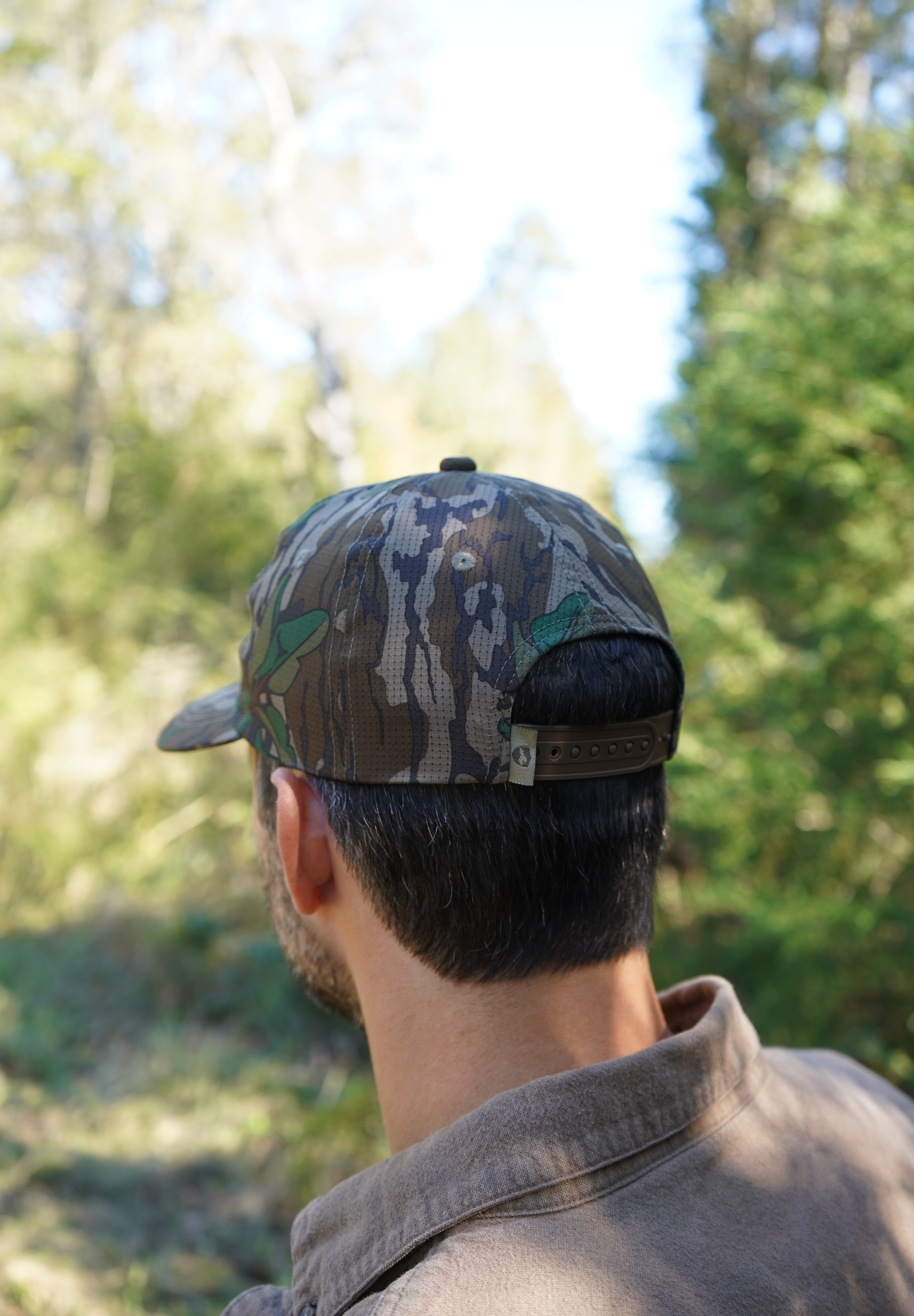 Square Label Stretch Hat - Breathable Greenleaf
