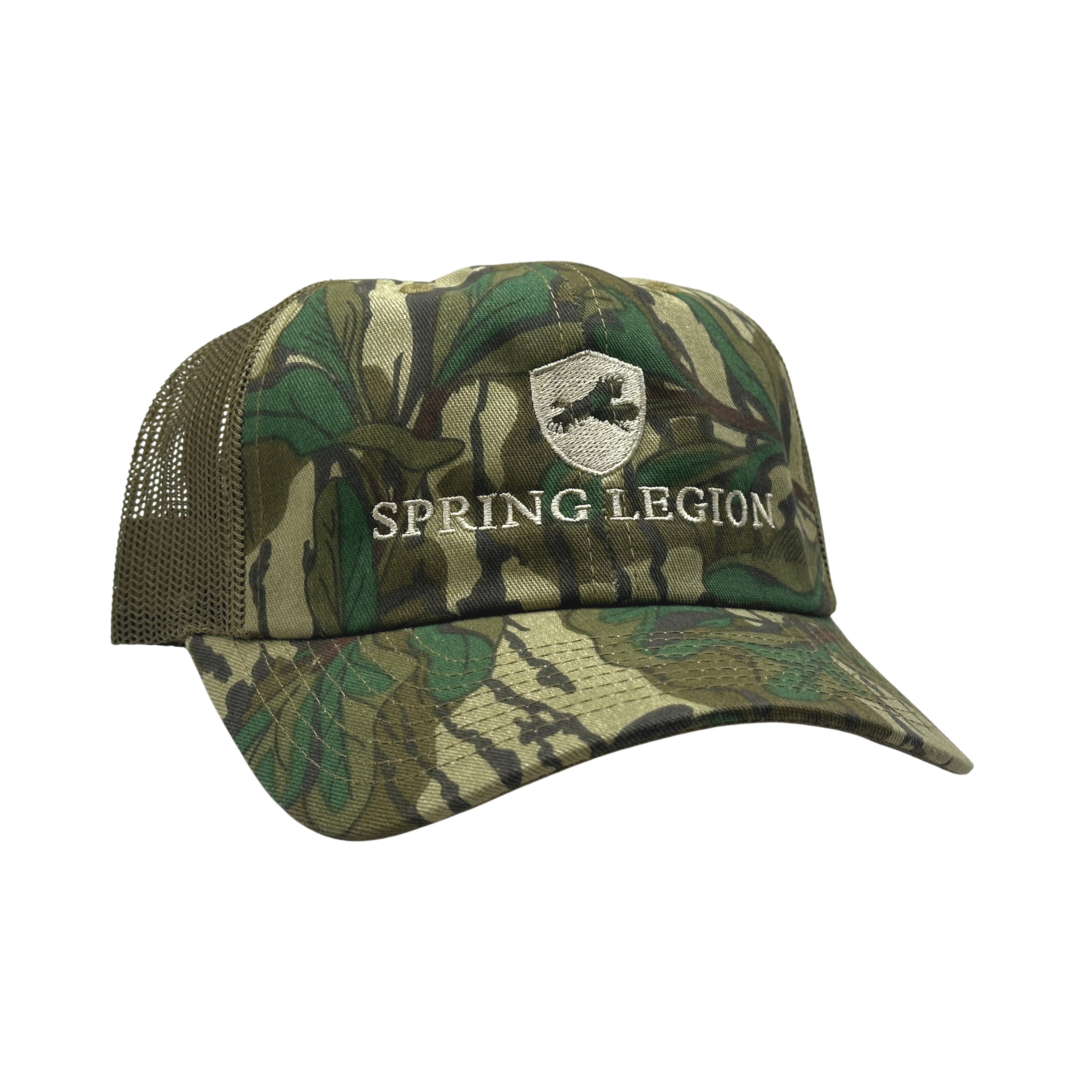Spring Legion Unstructured Meshback Hat - Mossy Oak Greenleaf