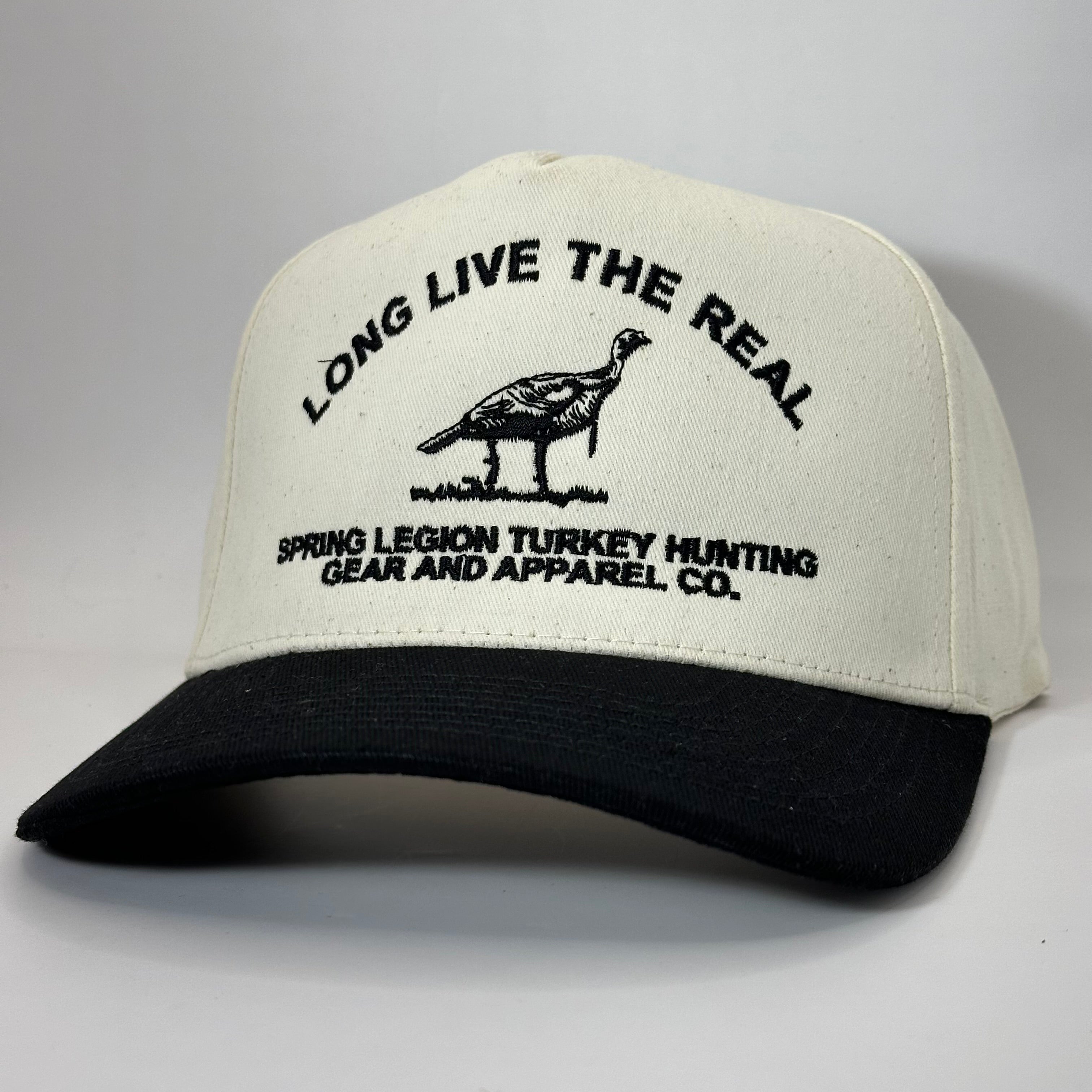 Long Live The Real Five-Panel Hat - Black/Natural