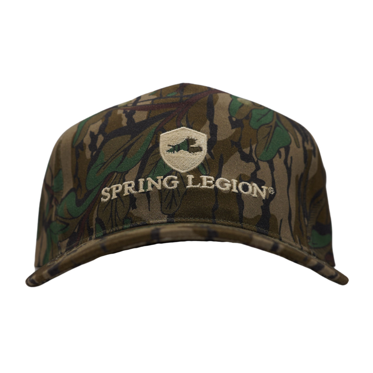 Spring Legion 5-Panel Cotton Hat - Mossy Oak Greenleaf