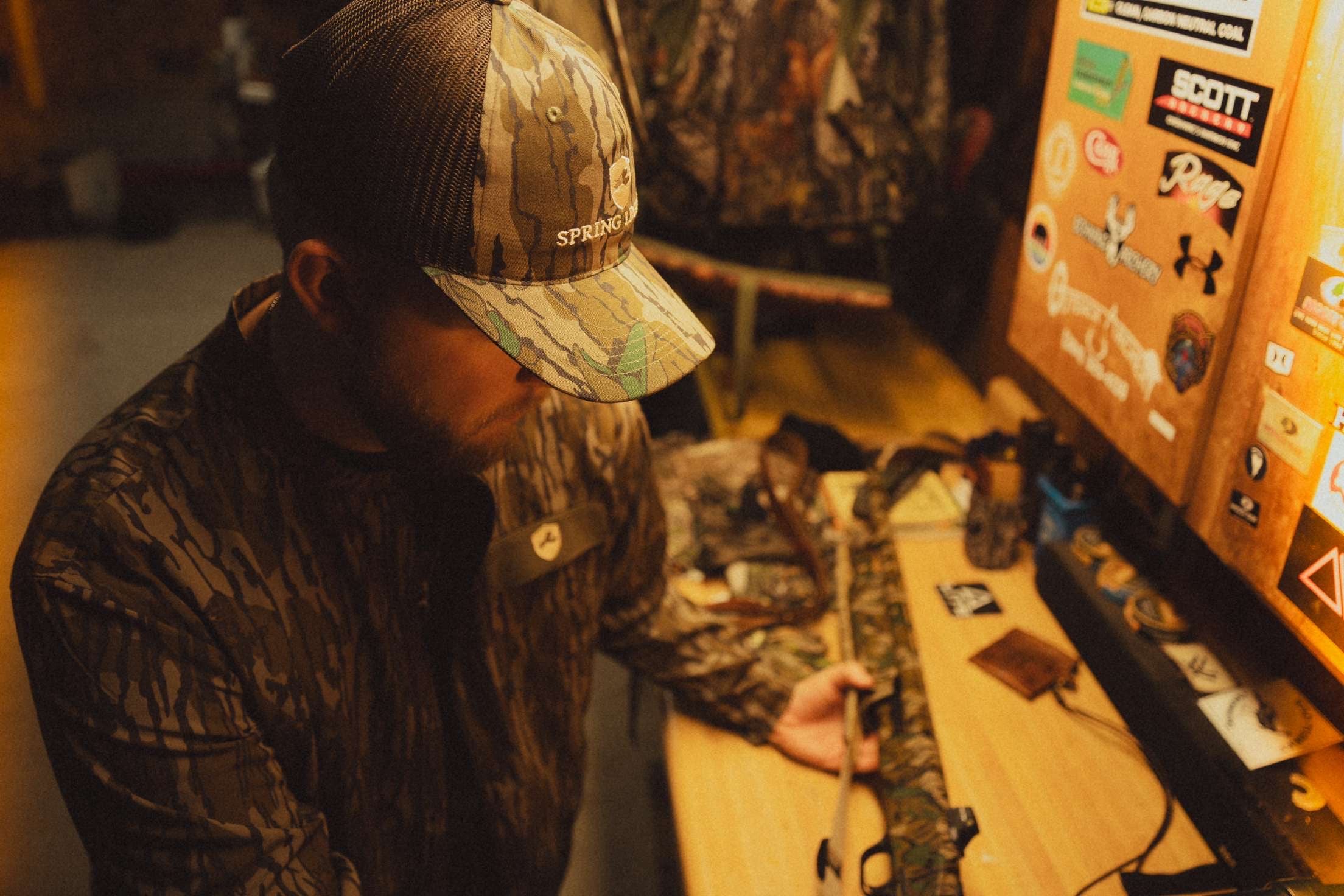 6-Panel Meshback Hat - Mossy Oak Greenleaf