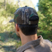 Woven Label Stretch Hat - Breathable Greenleaf