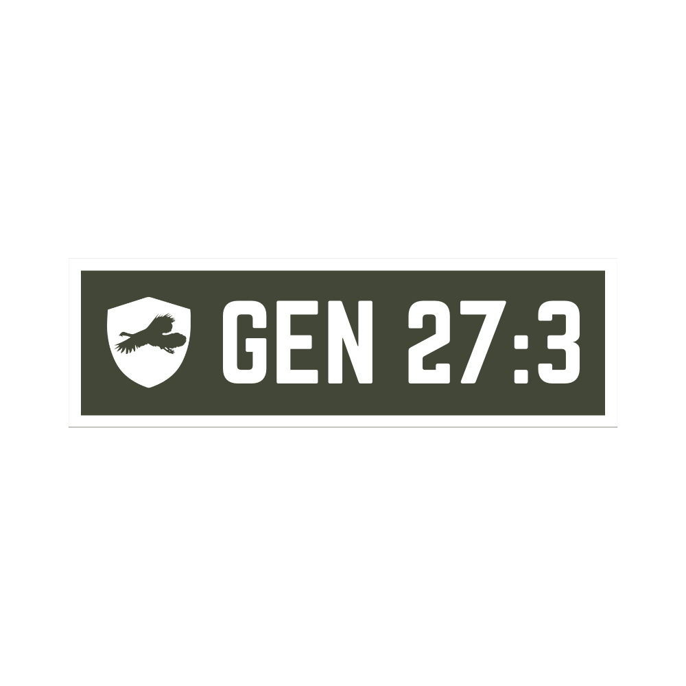 Genesis 27:3 Vinyl Decal