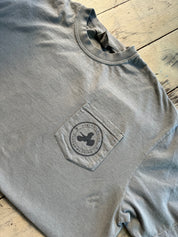 Circle Logo Flying Turkey Pocket Tee Shirt - Light Grey