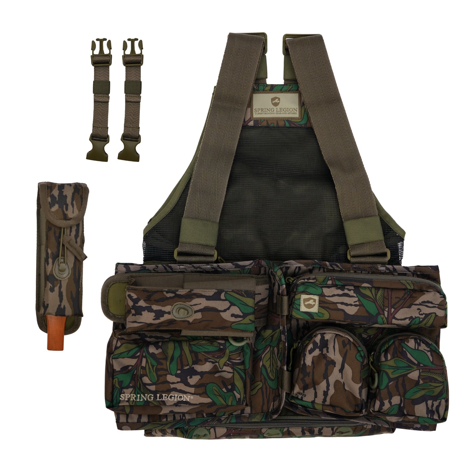 Spring Legion Turkey Hunting Vest - Mossy Oak Greenleaf (XL)